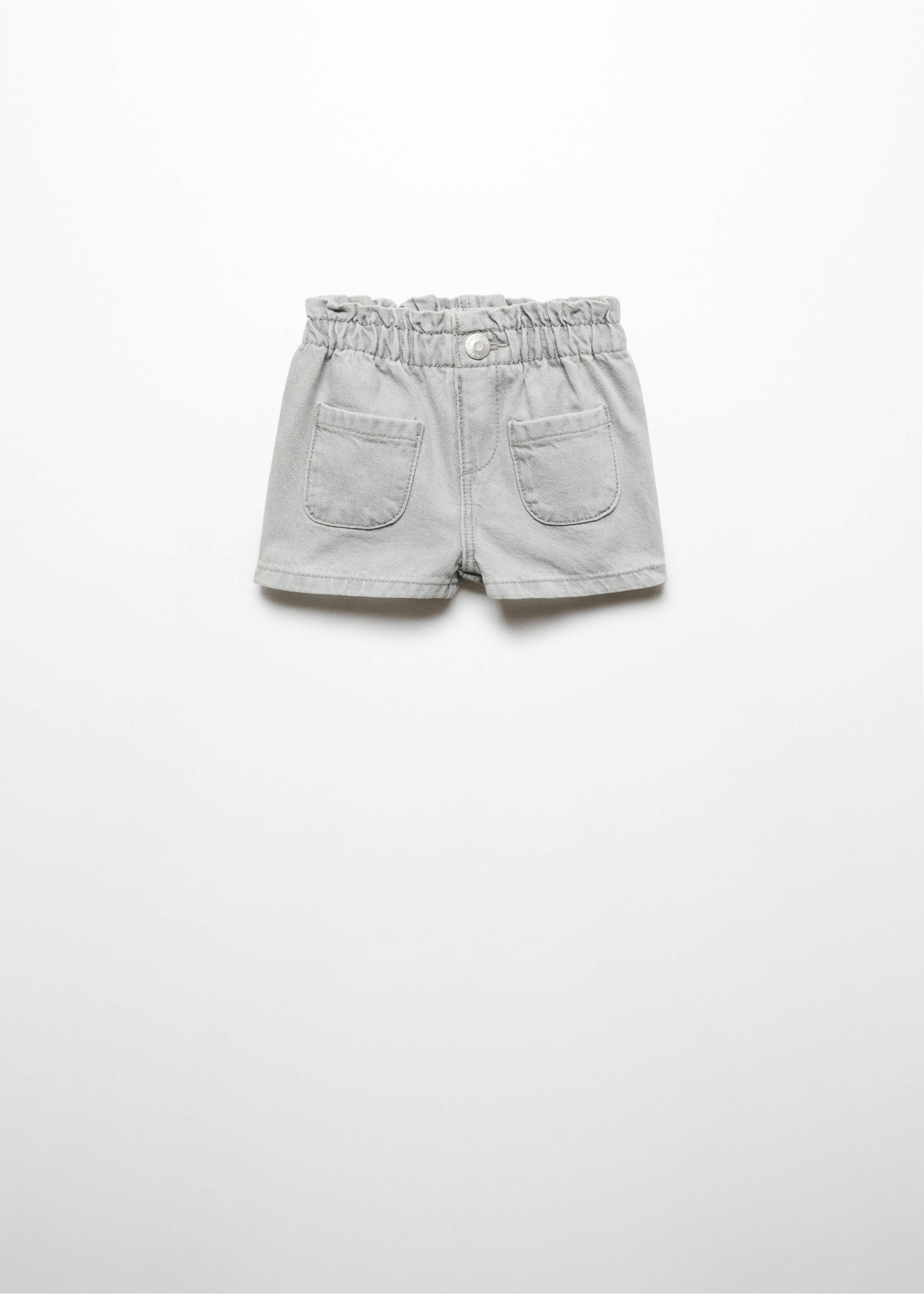 Paperbag-Shorts - Artikel ohne Model, Denim Grau. Ref: 67056007-00.