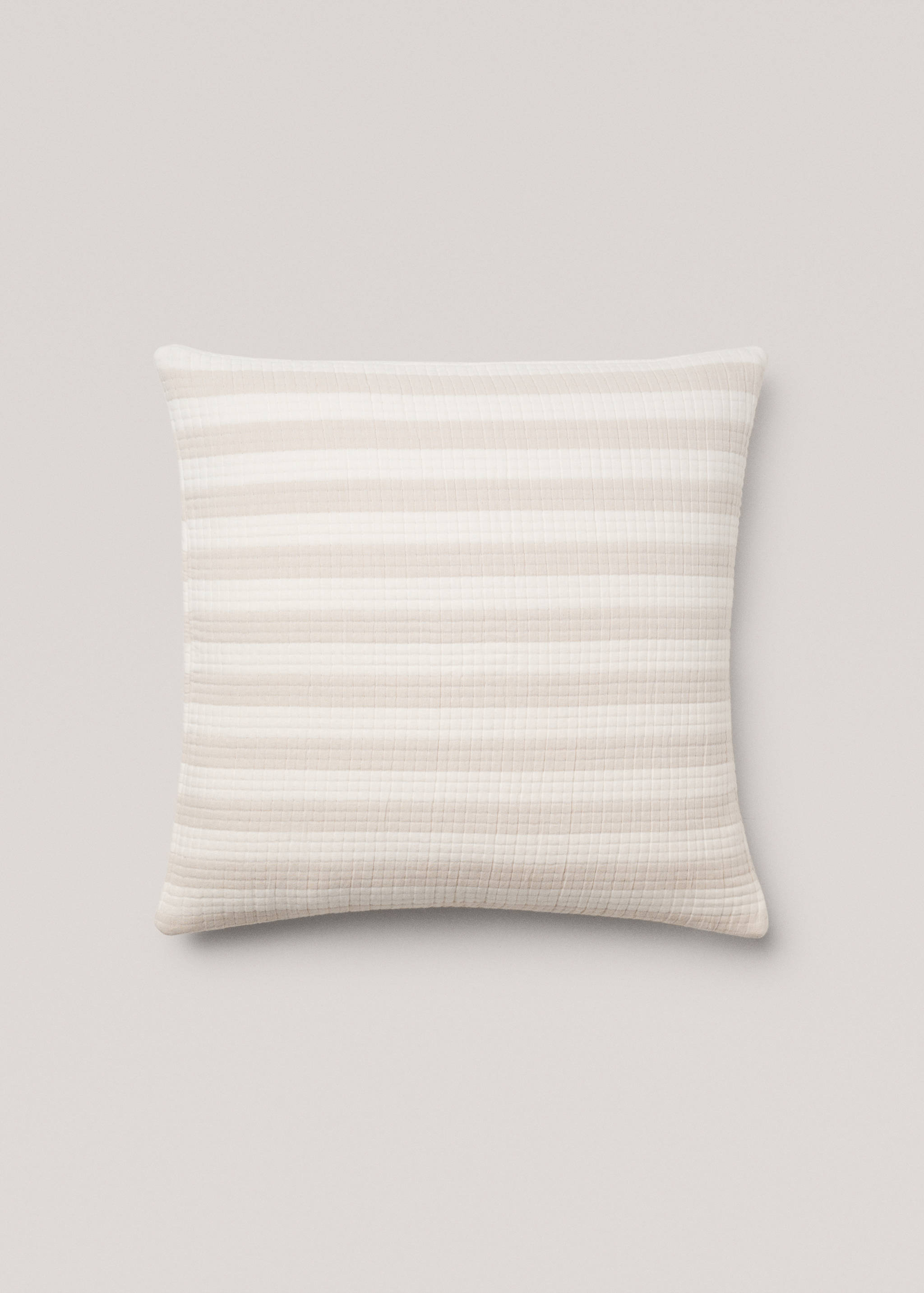 Kissenhülle aus 100 % Baumwolle mit gewebtem Streifen 60 x 60 cm - Artikel ohne Model