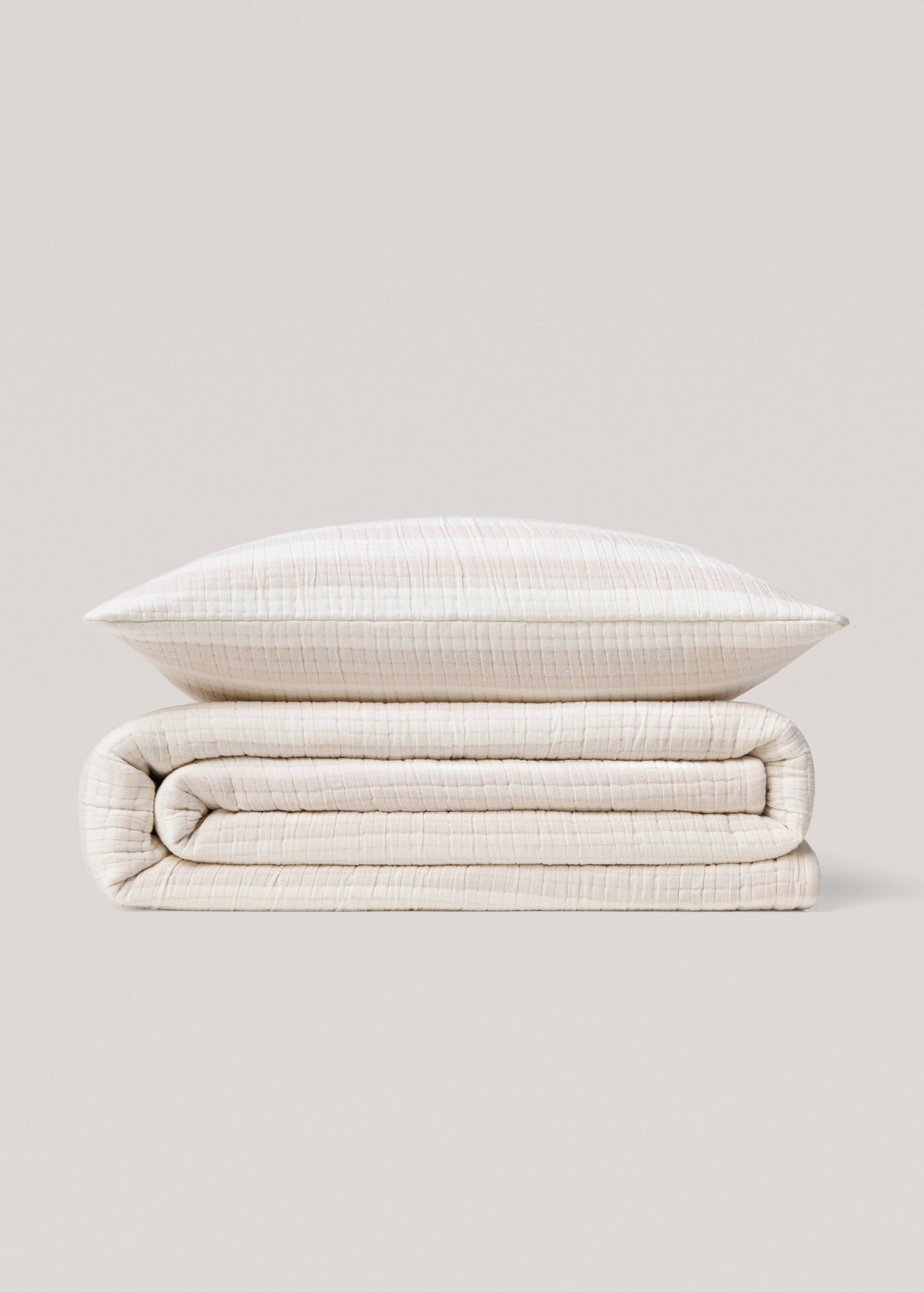 Kissenhülle aus 100 % Baumwolle mit gewebtem Streifen 60 x 60 cm - Detail des Artikels 4