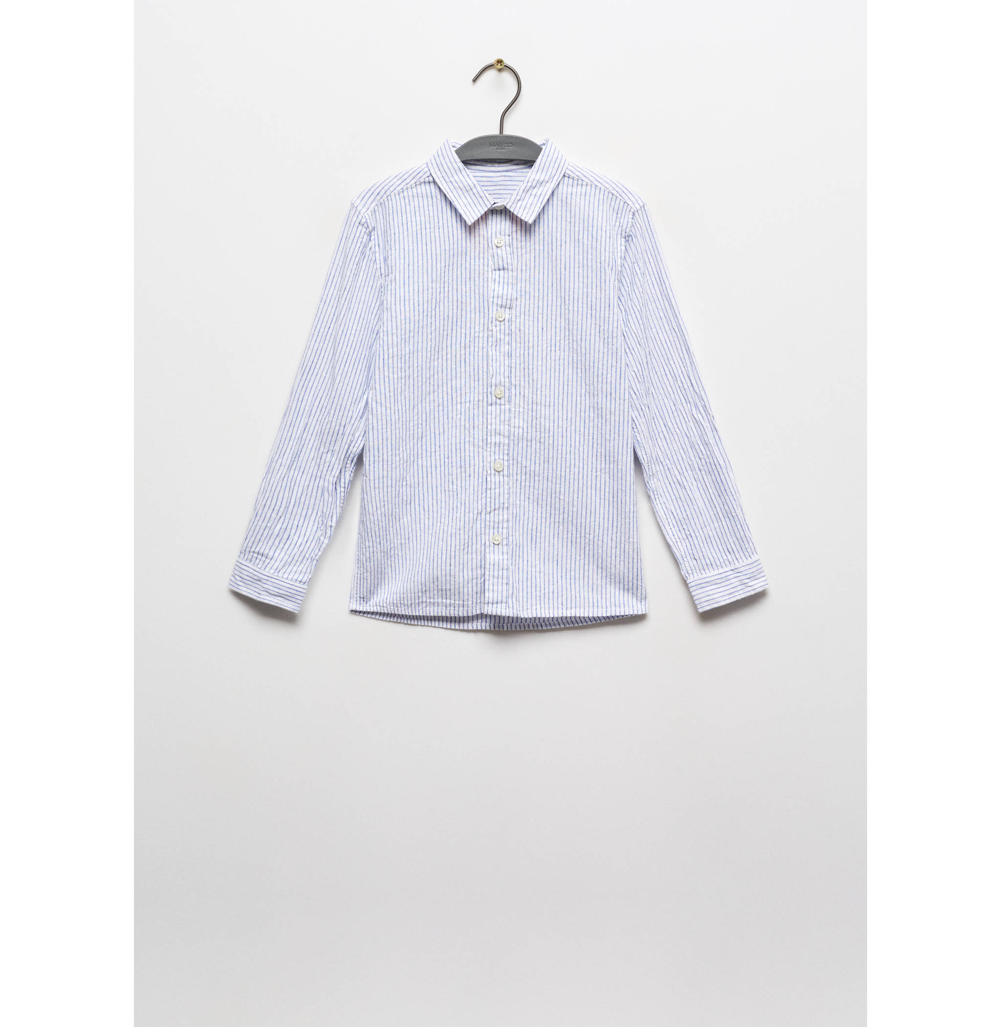 Striped linen-blend shirt - Article without model