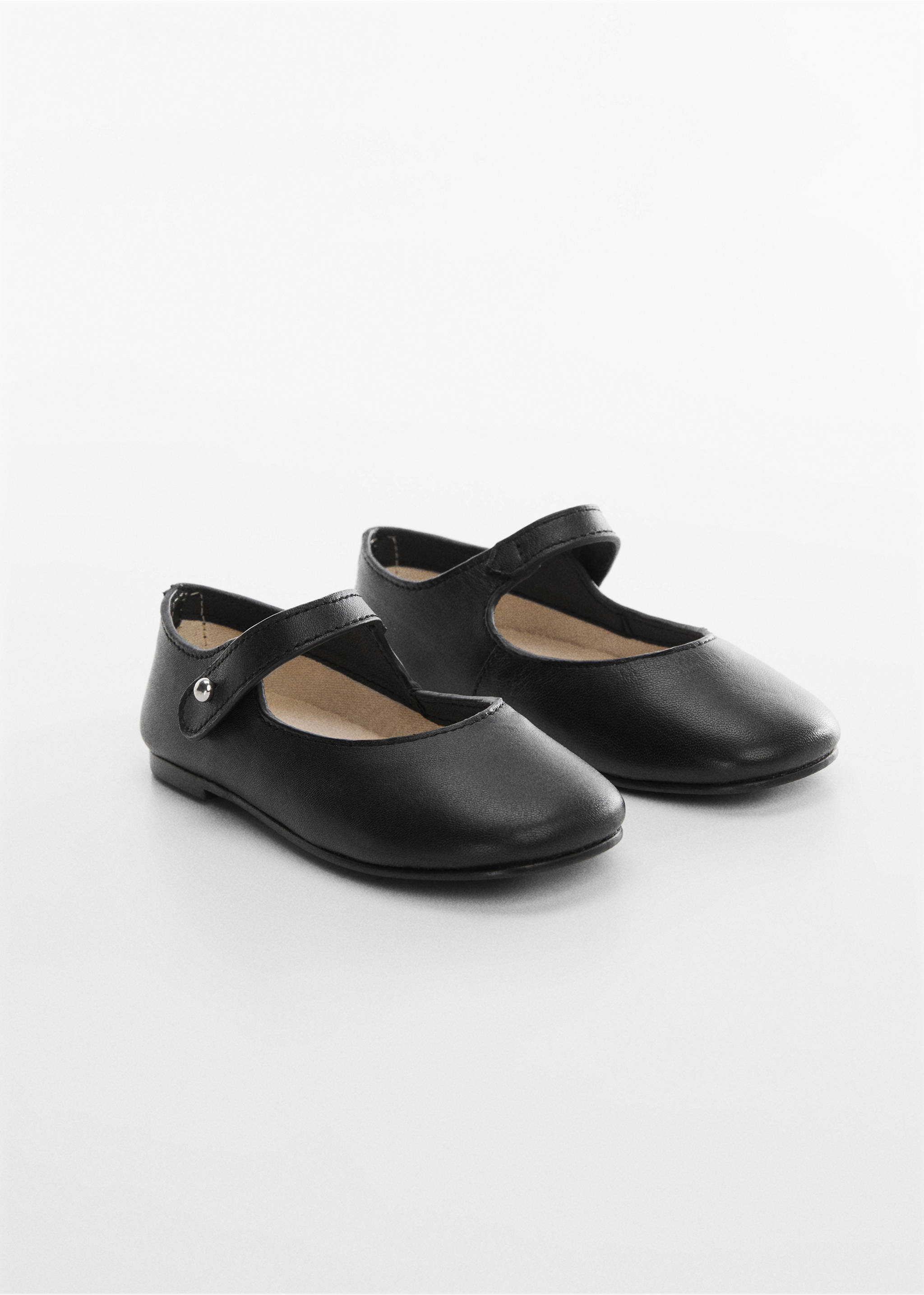 Leather ballet flats - Medium plane, Black. Ref: 67056029-00.