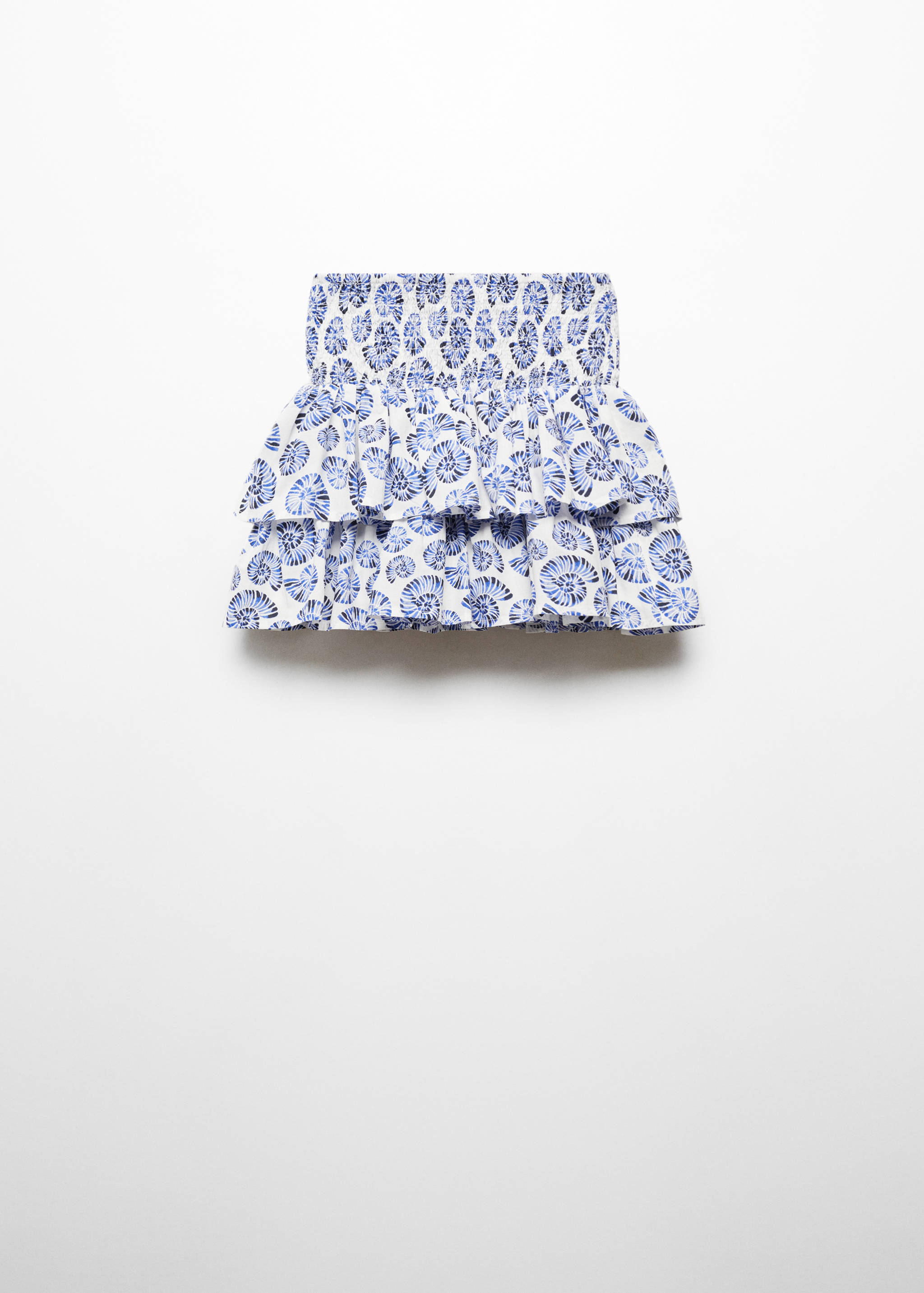 Gathered skirt with ruffles - Article without model