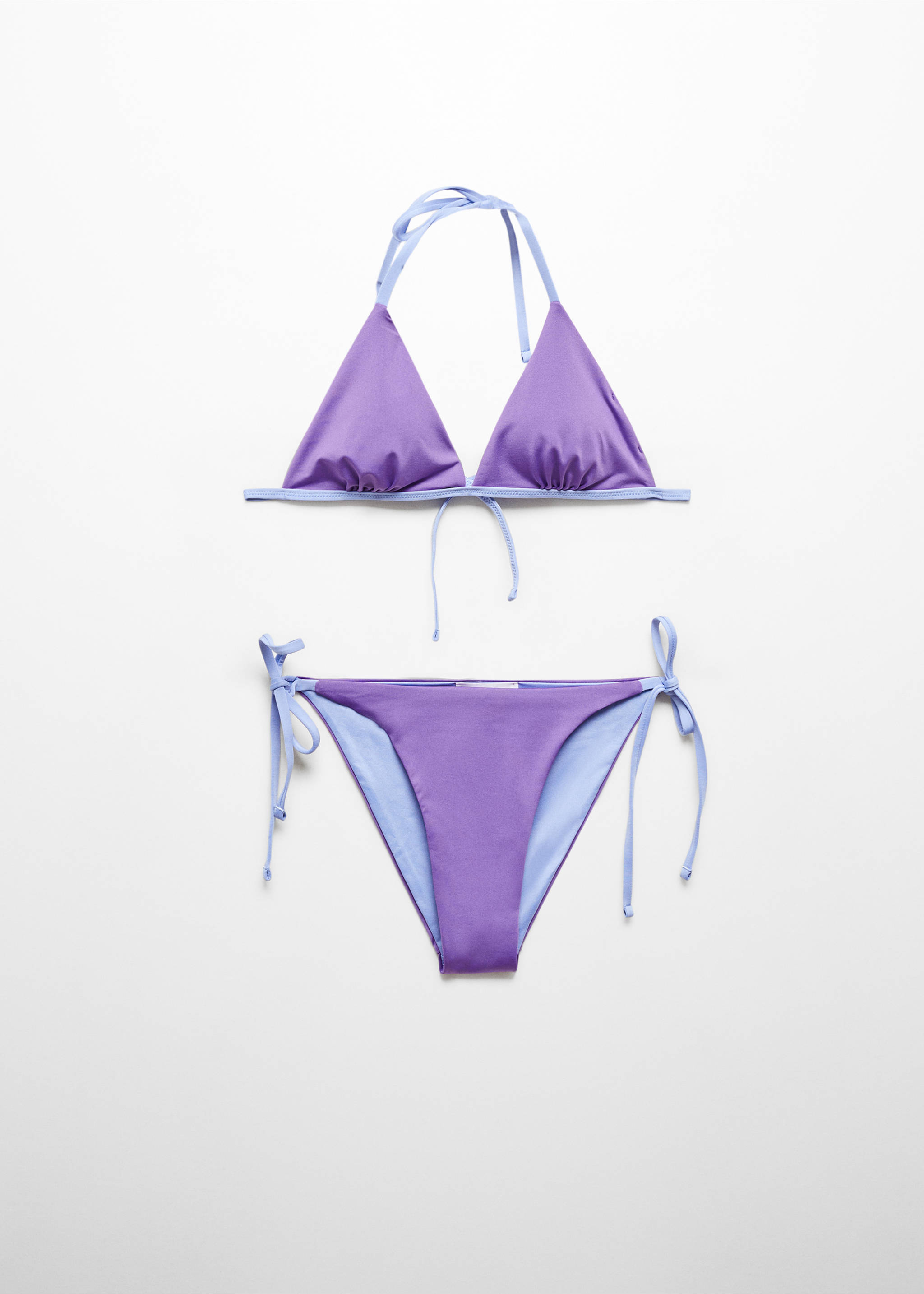 Two-tone bikini - Article without model, Lilac. Ref: 67056037-00.