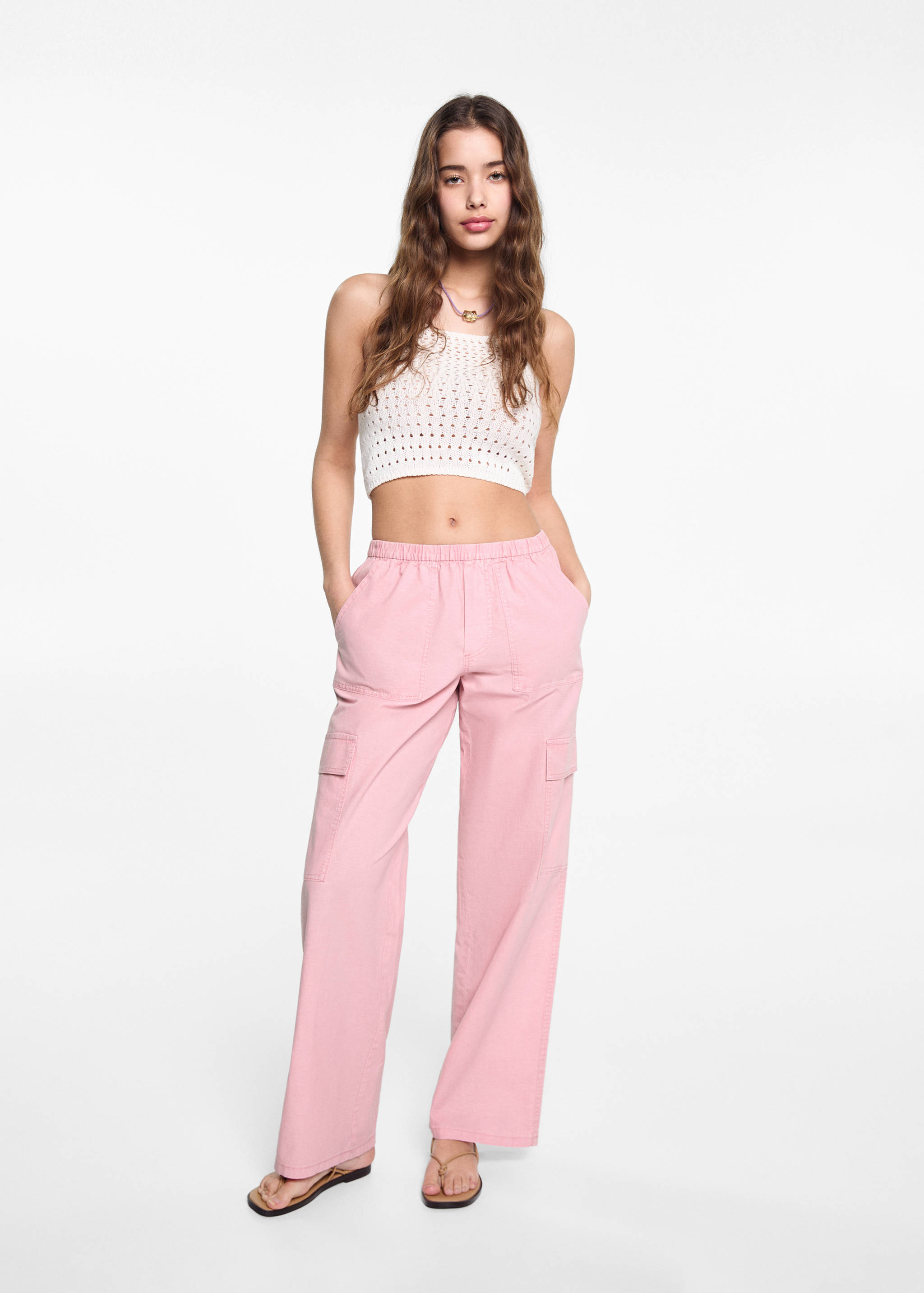 Pantalón cargo fluido - Plano general