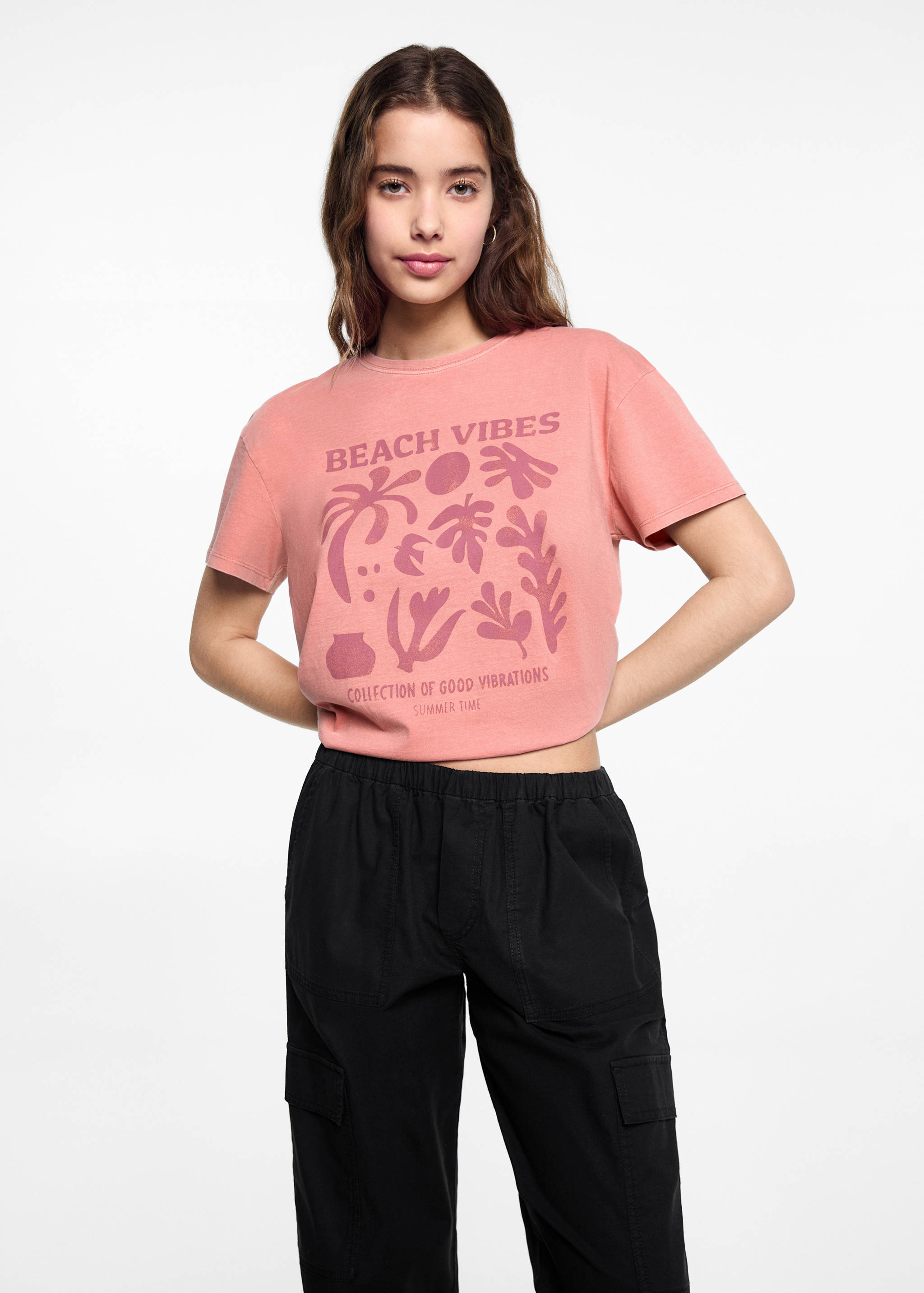 Pantalón cargo fluido - Plano medio