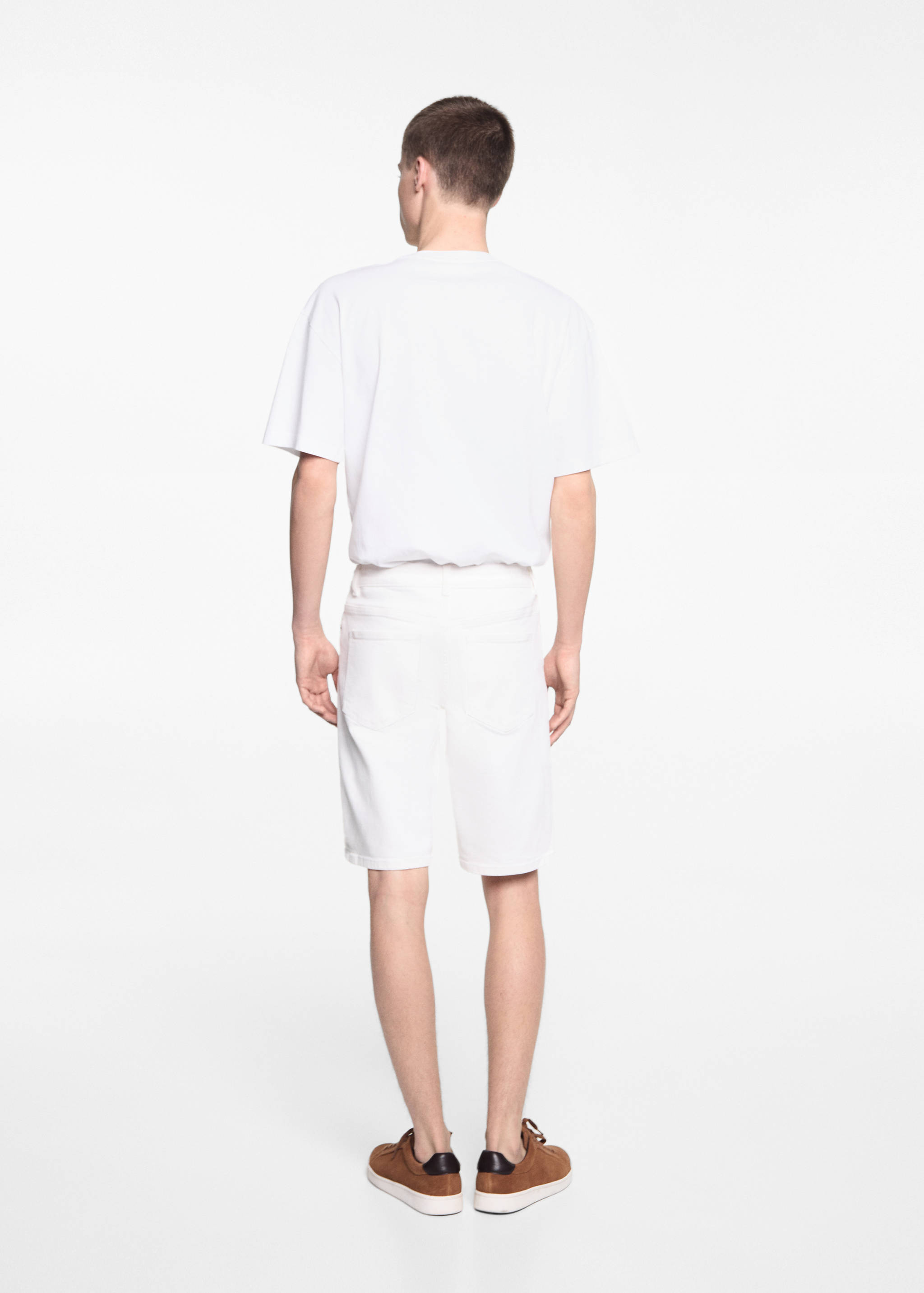 Bermudes denim cotó - Revers de l'article