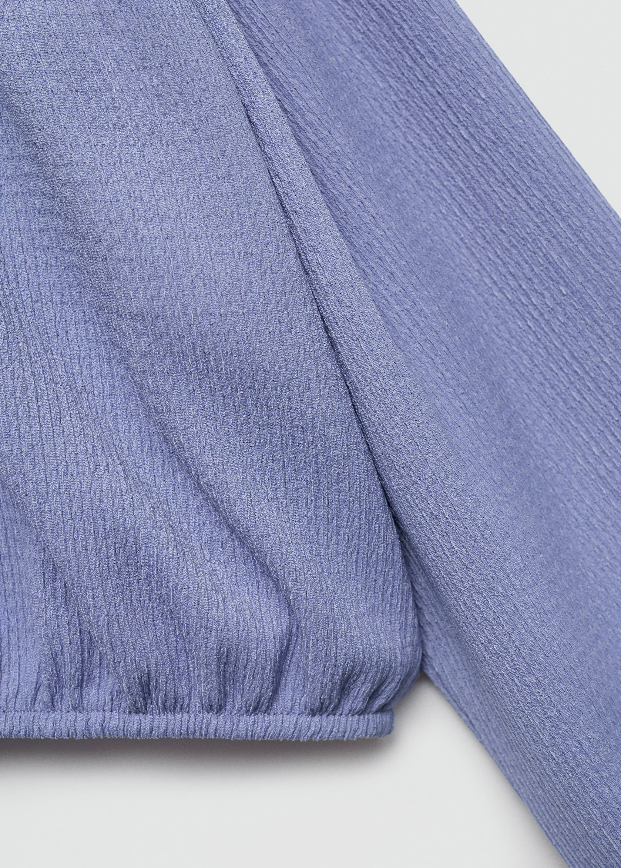 Textured asymmetrical t-shirt - Details of the article 0