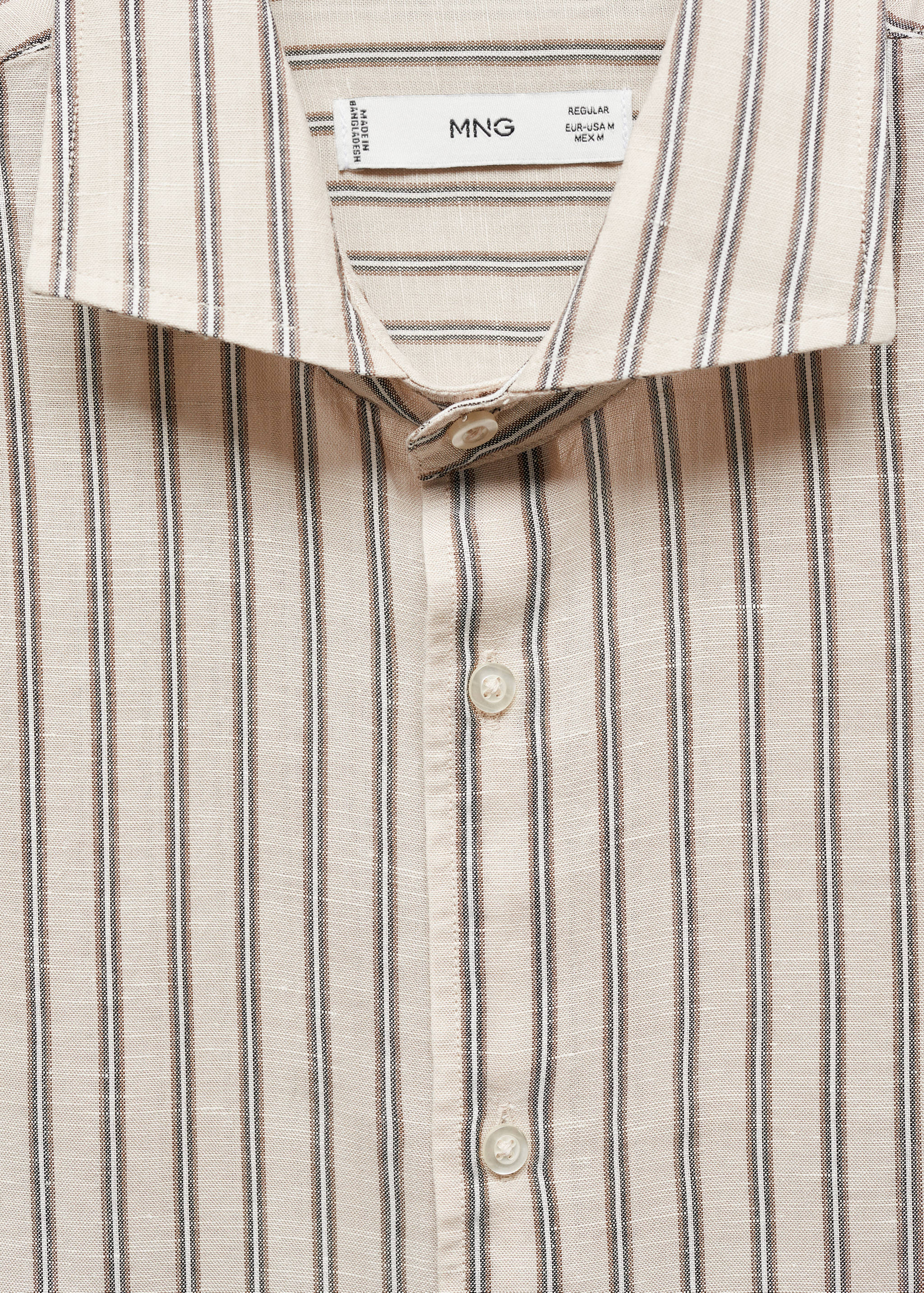 Chemise rayures Tencel et lin mélangés - Détail de l'article 8
