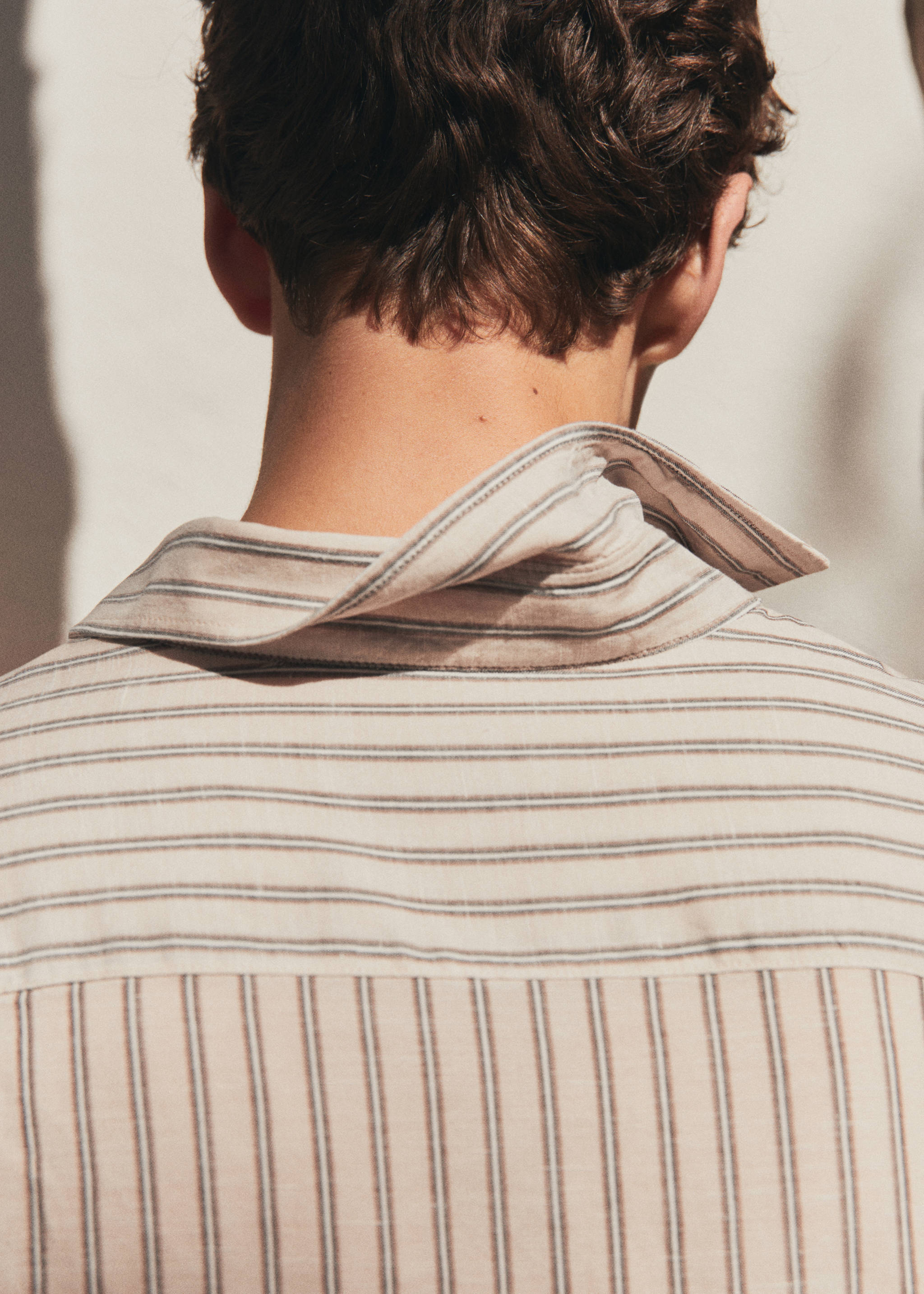 Chemise rayures Tencel et lin mélangés - Détail de l'article 9