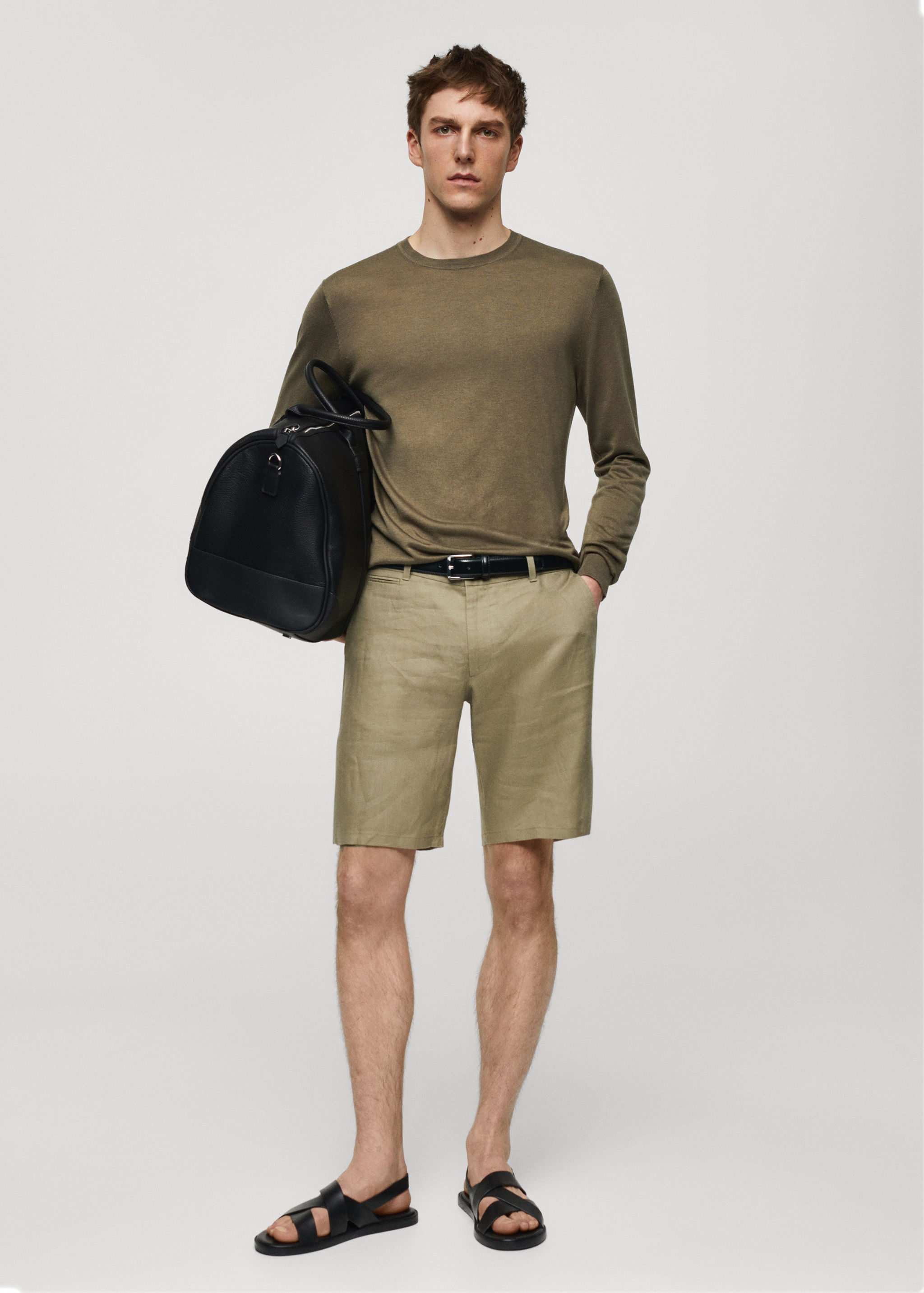 Fine mulberry silk sweater - General plane