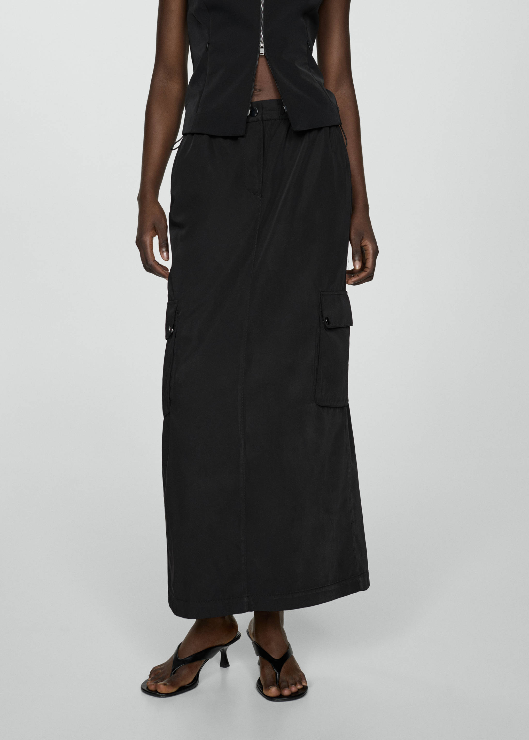 Long cargo skirt - Medium plane