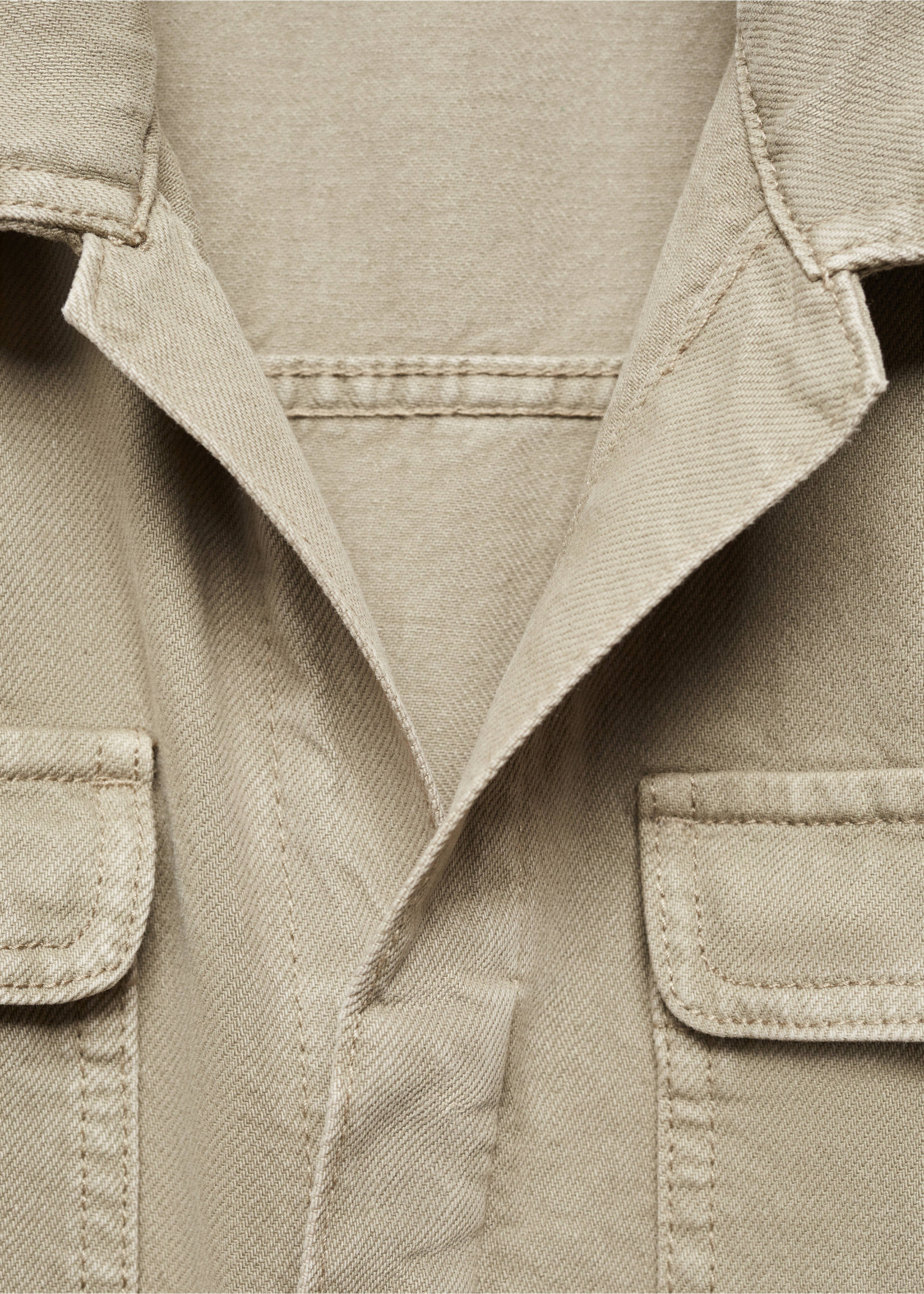 Denim jumpsuit belt - Details of the article 8, Khaki. Ref: 67056329-00.