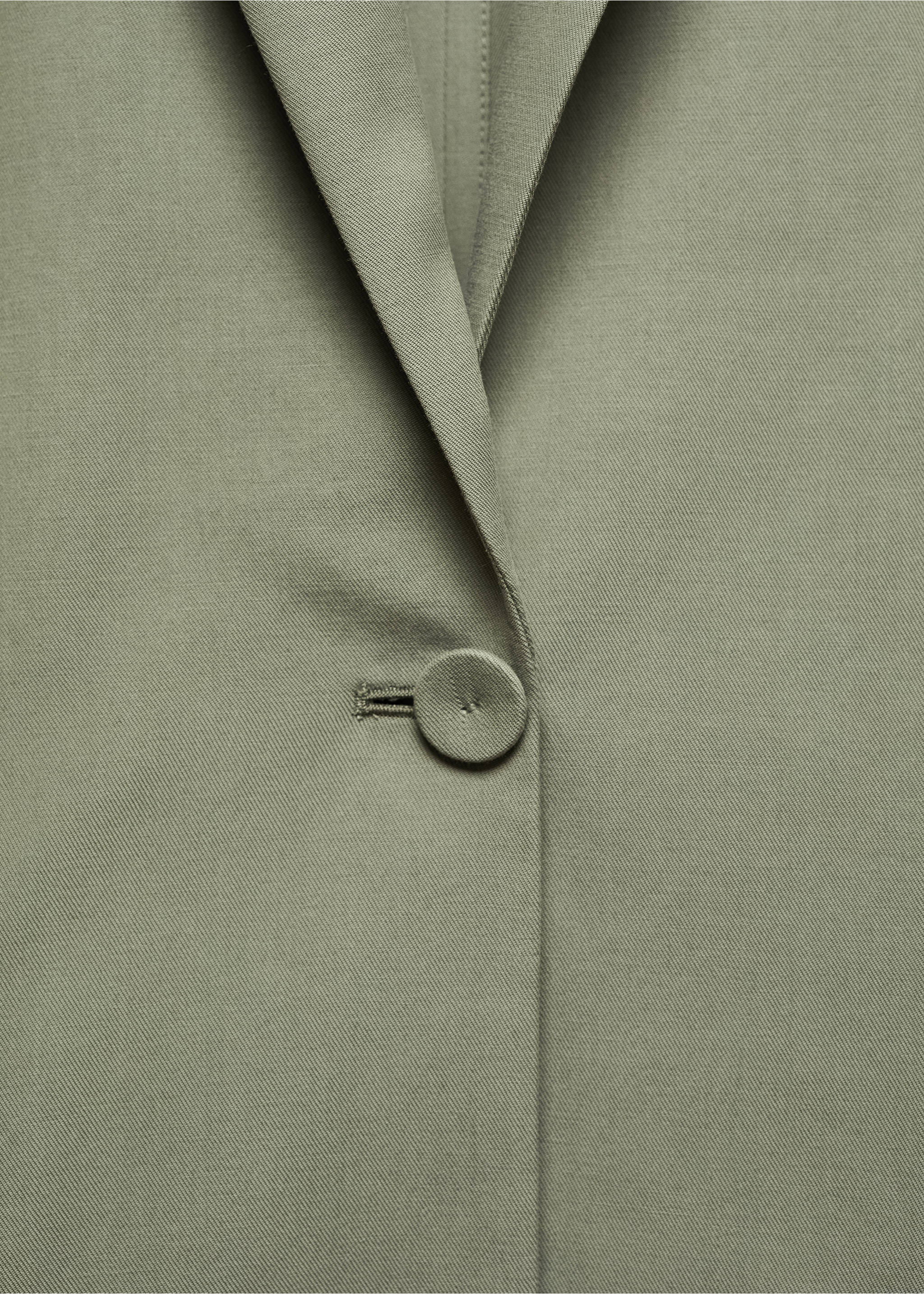 Pockets suit blazer - Details of the article 8, Pastel Green. Ref: 67056332-00.