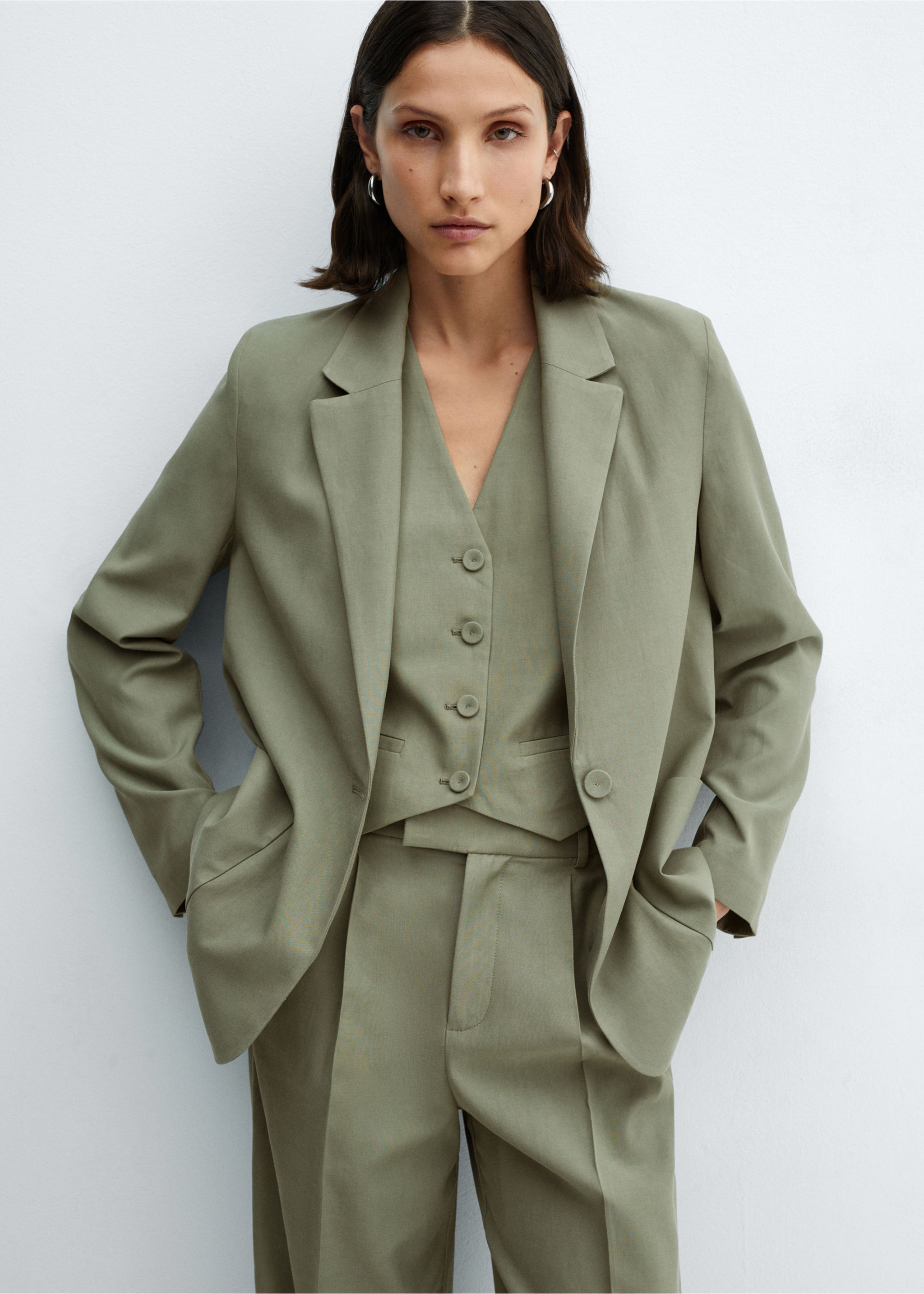 Pockets suit blazer - Medium plane
