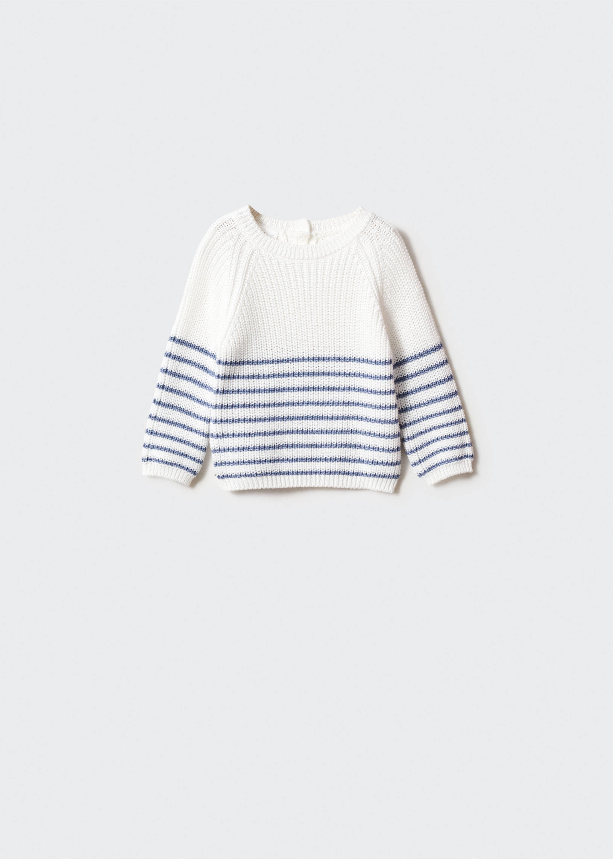 Knit striped sweater - Article without model, Blue. Ref: 67056333-00.