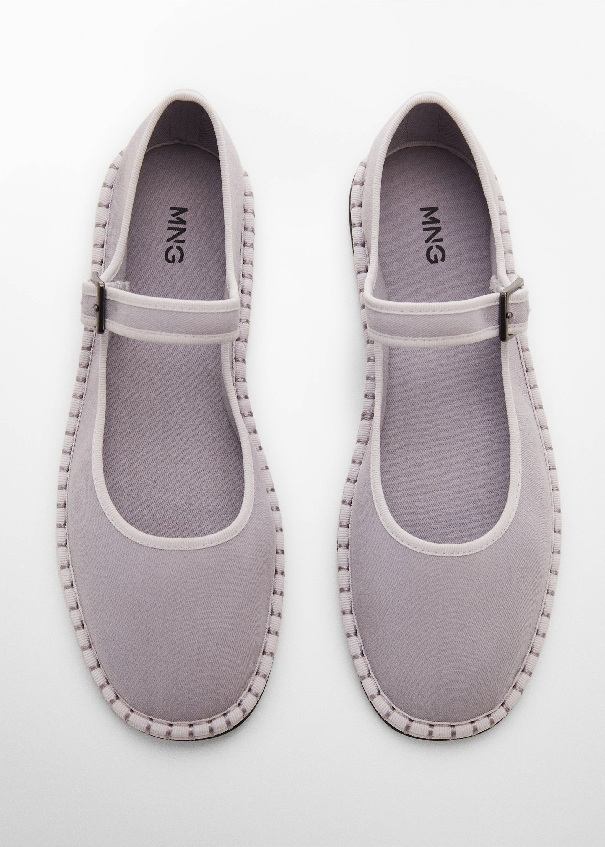 Ballerinas with strap - Details of the article 3, Light/Pastel Purple. Ref: 67056338-00.