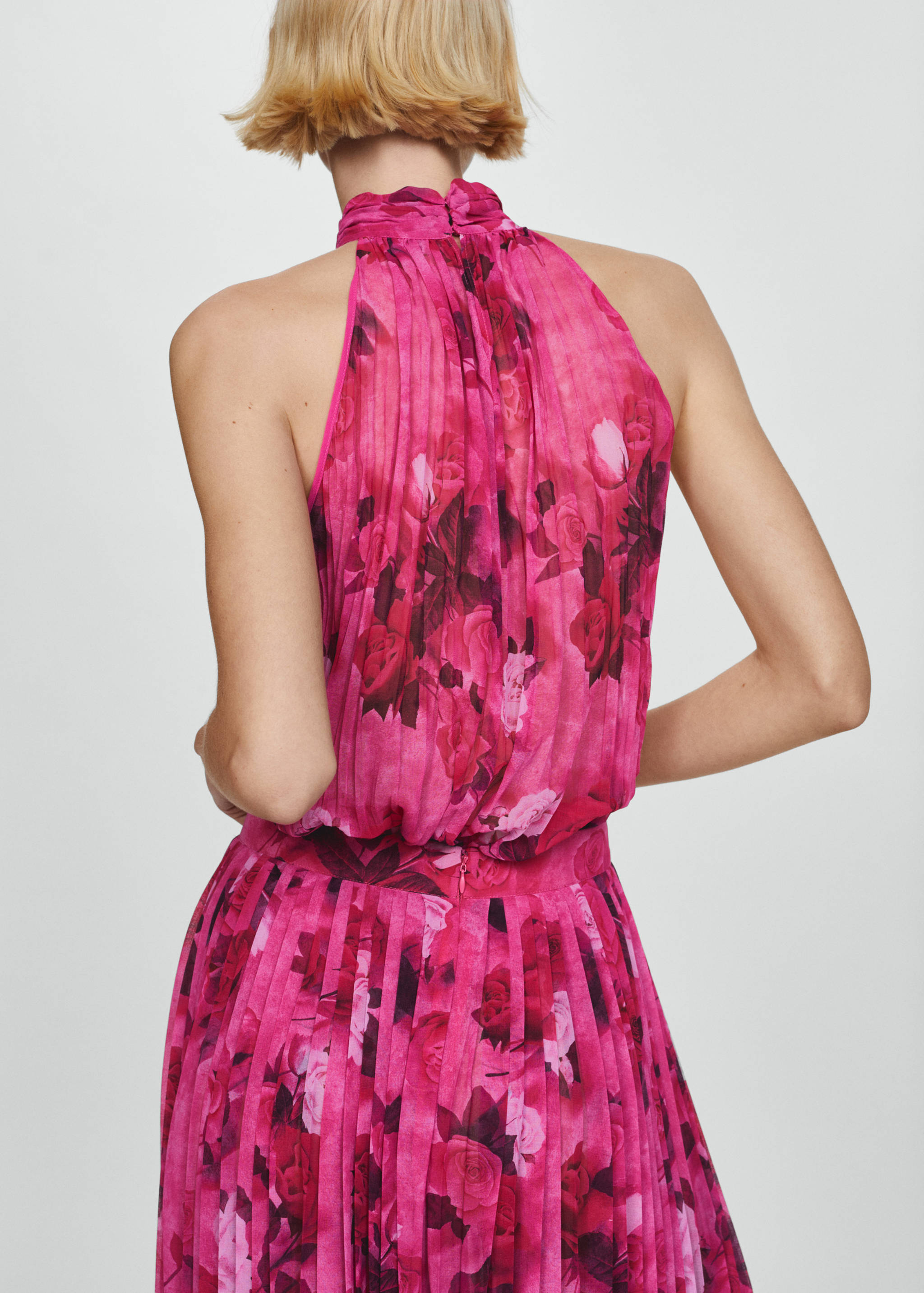 Blouse imprimée emmanchures américaines - Verso de l’article