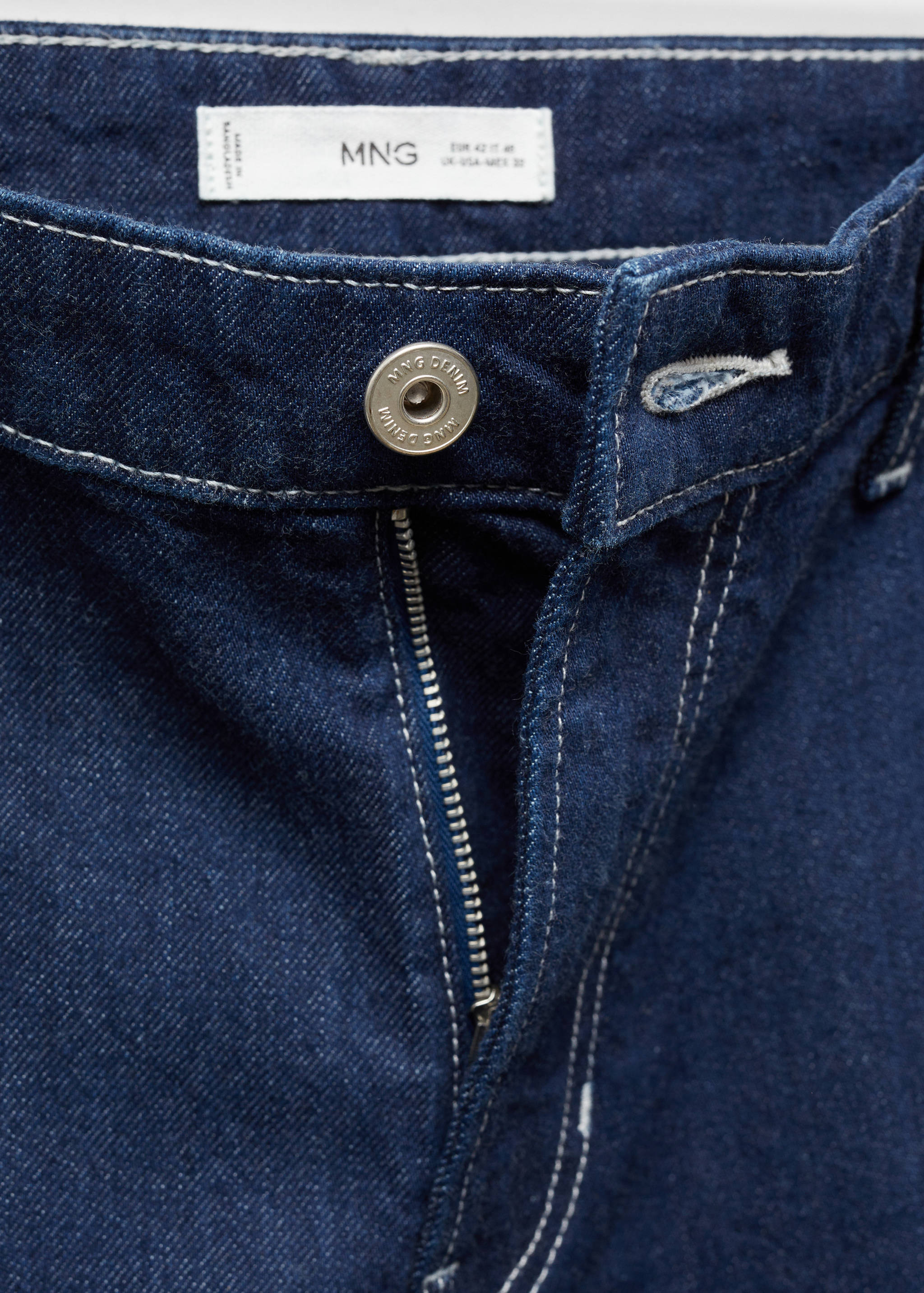 Cotton denim bermuda shorts - Details of the article 8