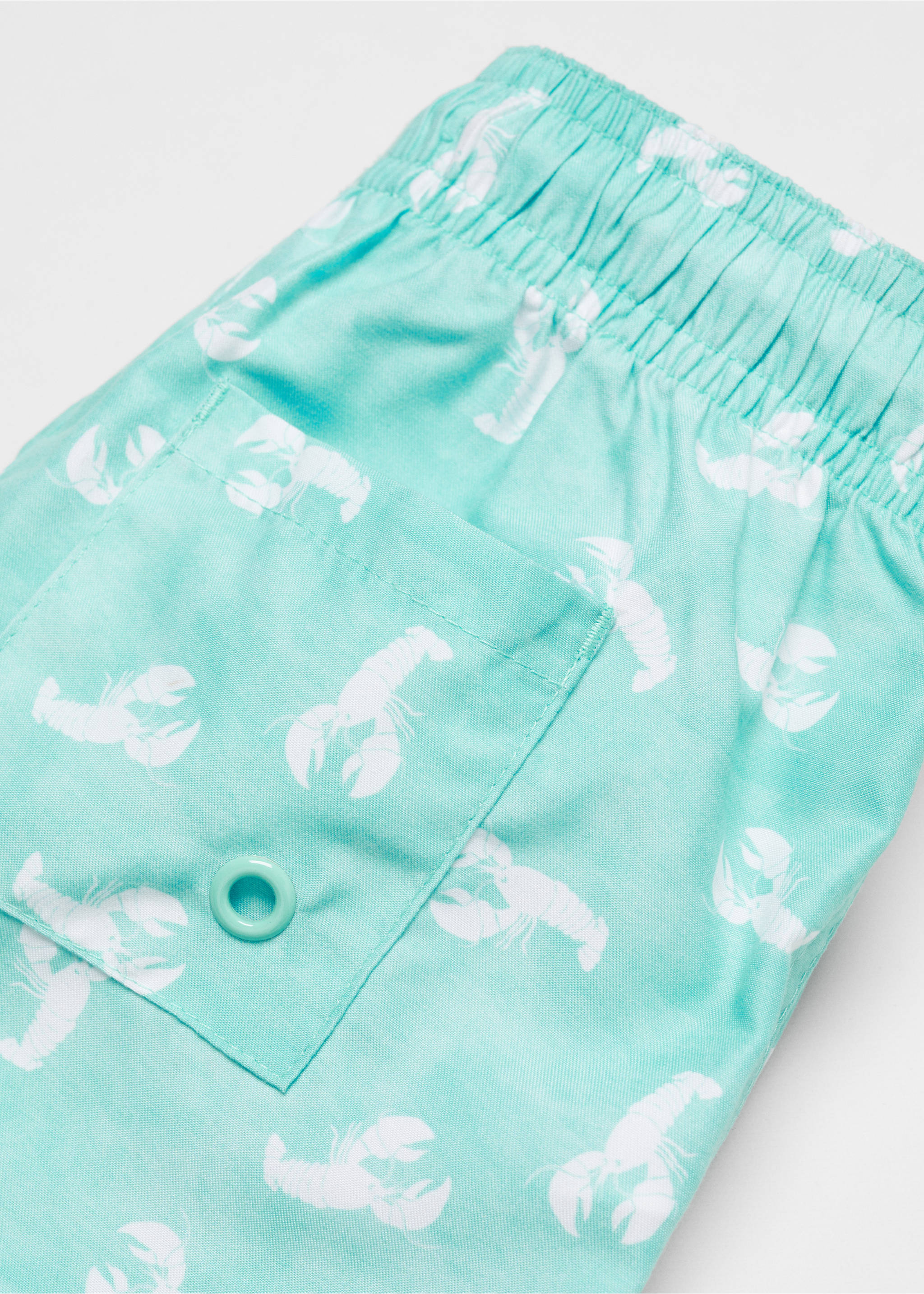 Plavky s potiskem langusty - Detail zboží 0, Tyrkysová. Ref: 67056731-00.