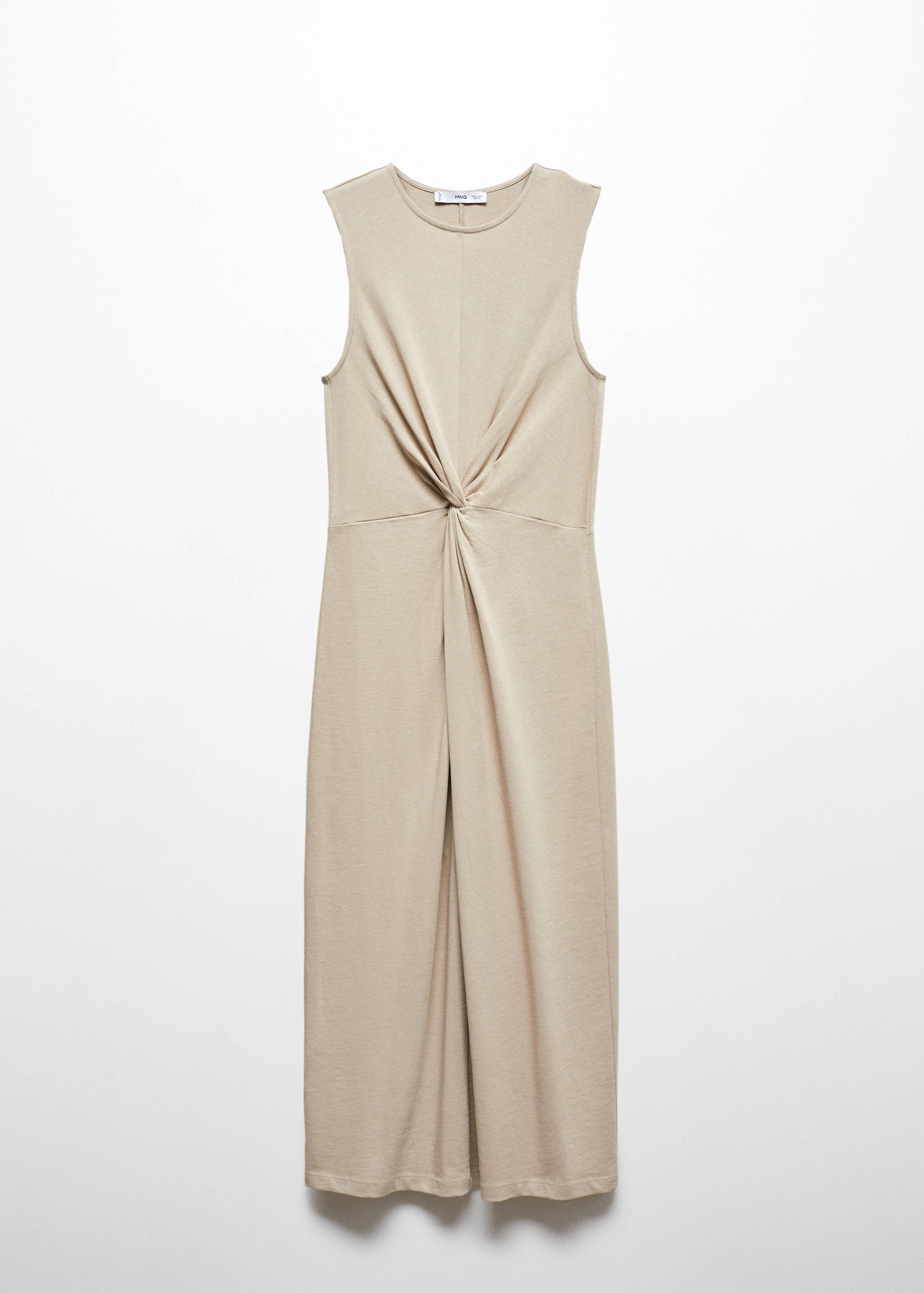 Knotted cotton dress - Article without model