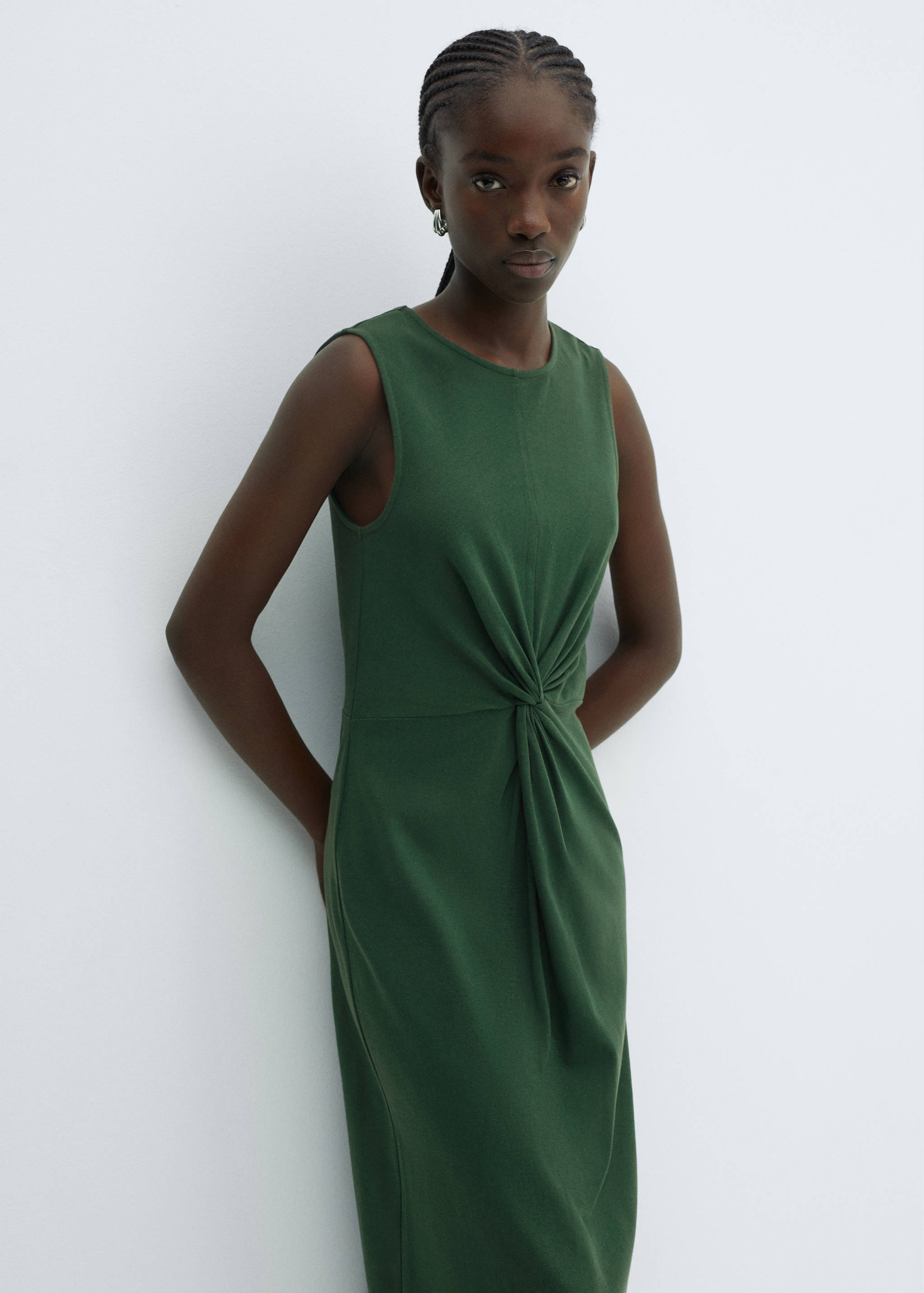 Abito cotone nodo - Piano medio