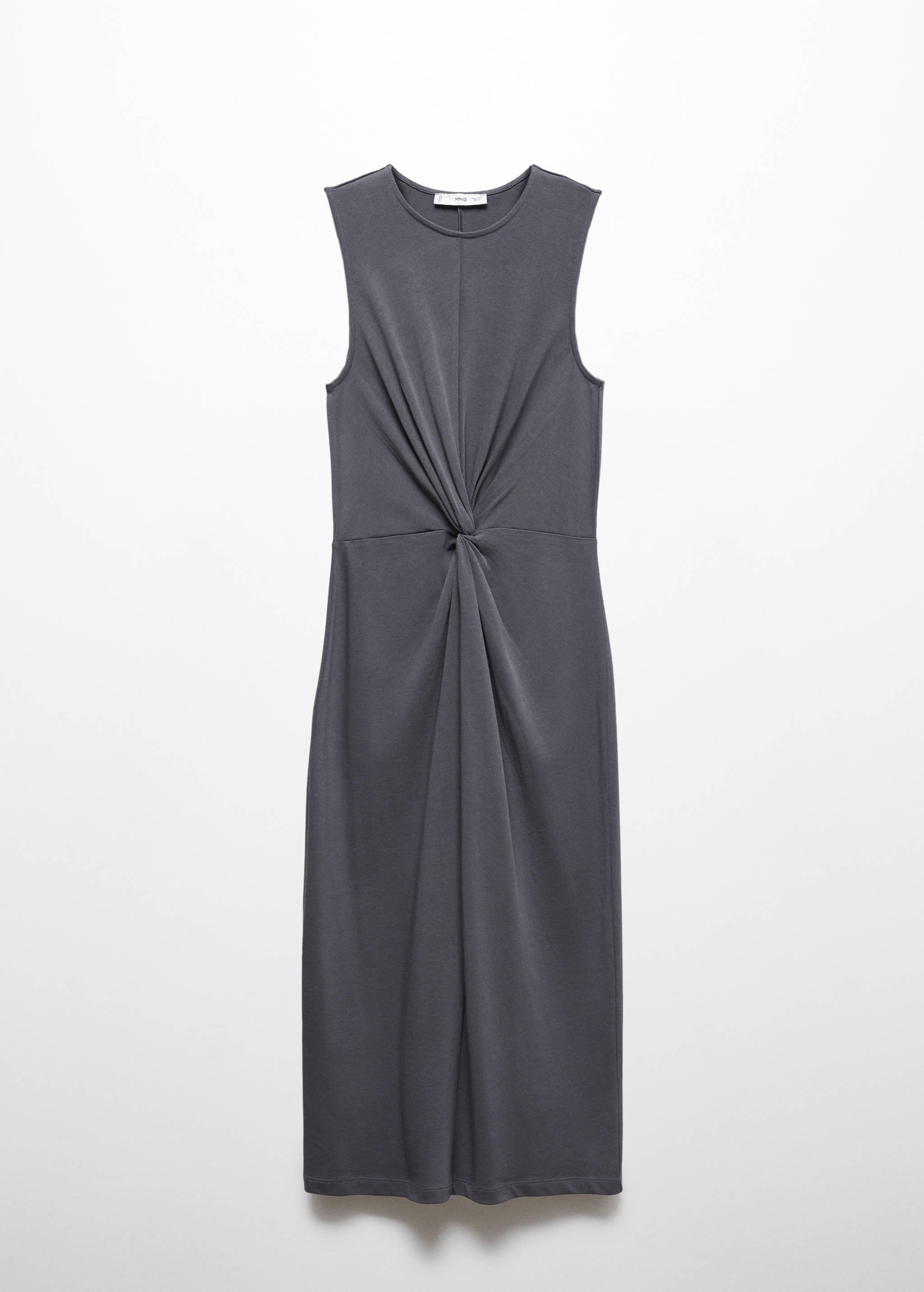 Knotted cotton dress - Article without model