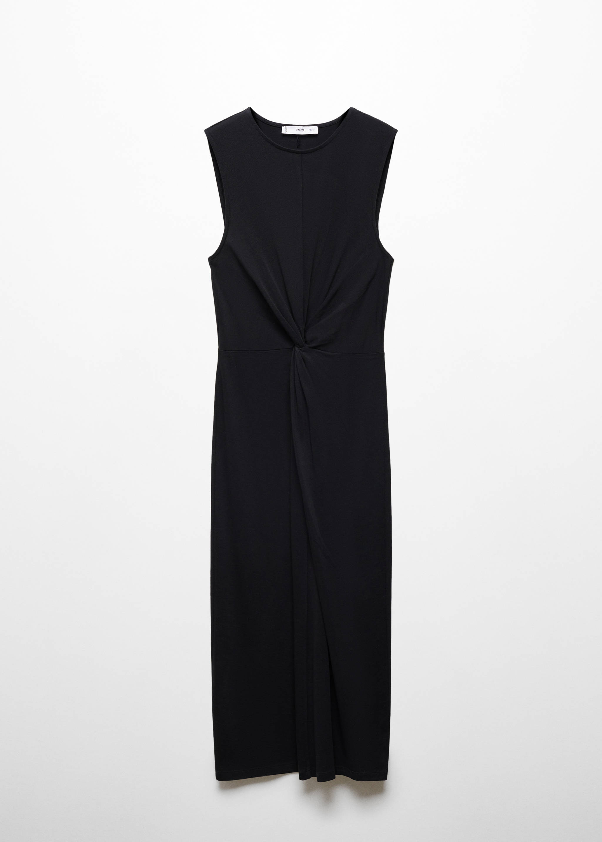 Knotted cotton dress - Article without model