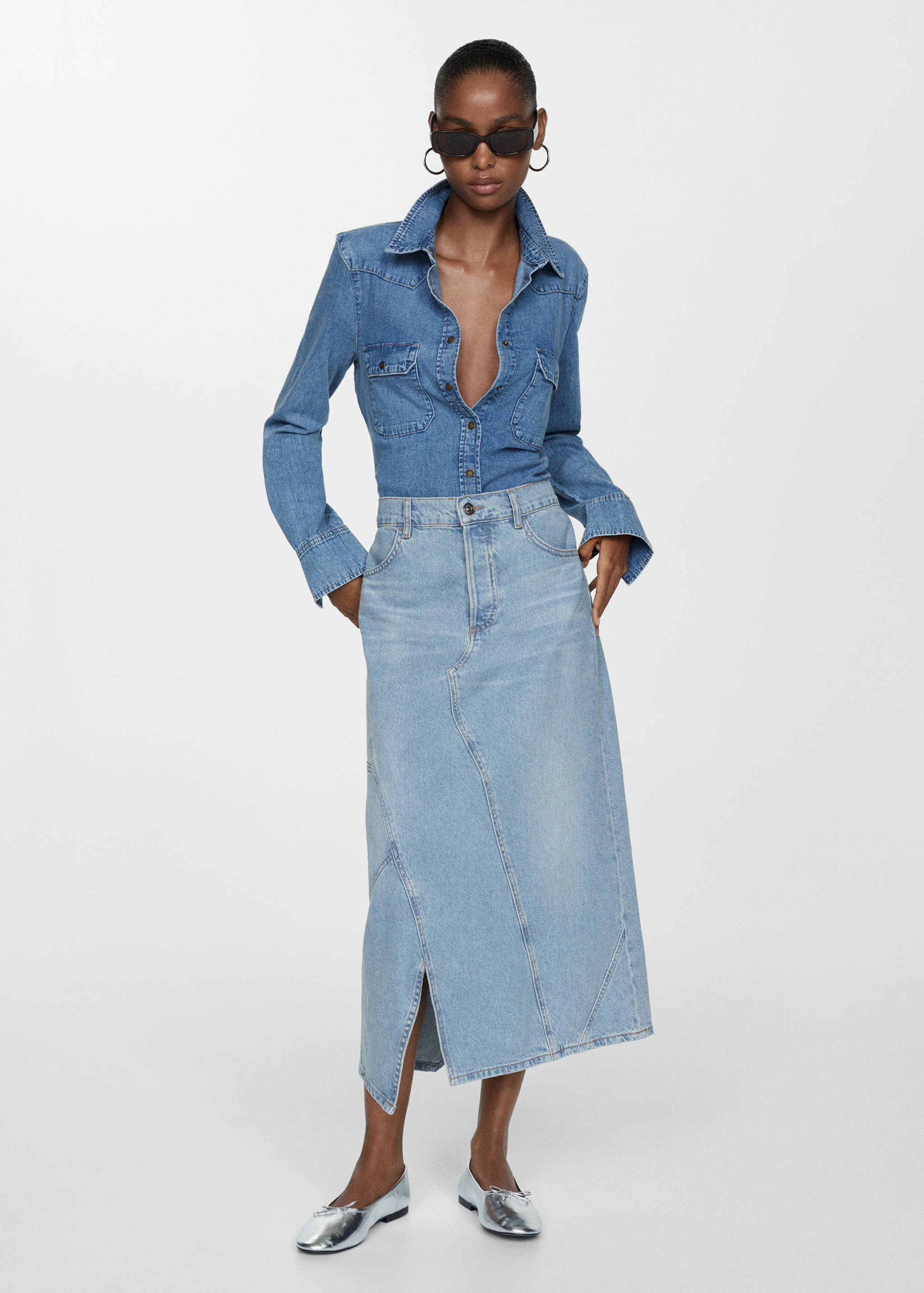 Vent midi skirt - General plane