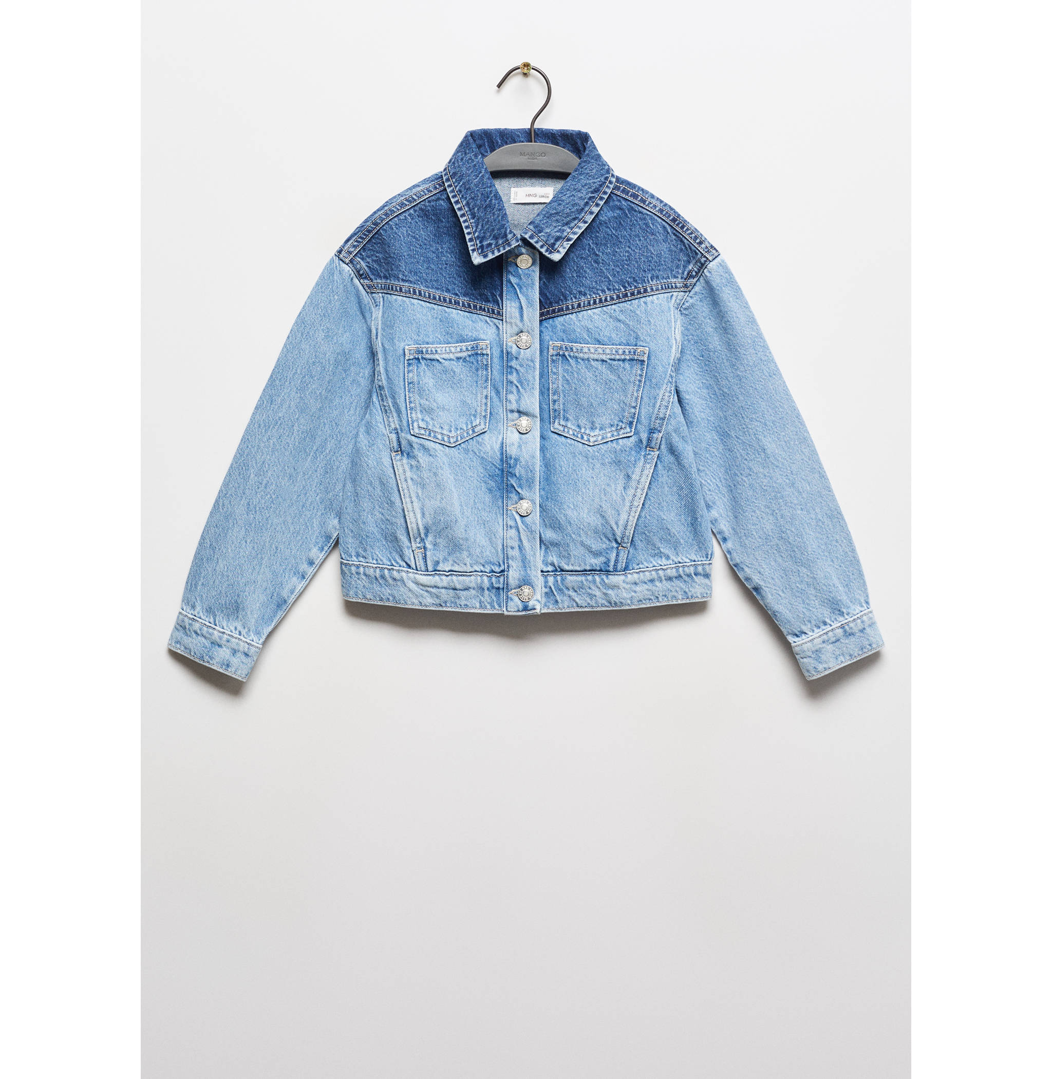 Zweifarbige Jeansjacke - Artikel ohne Model