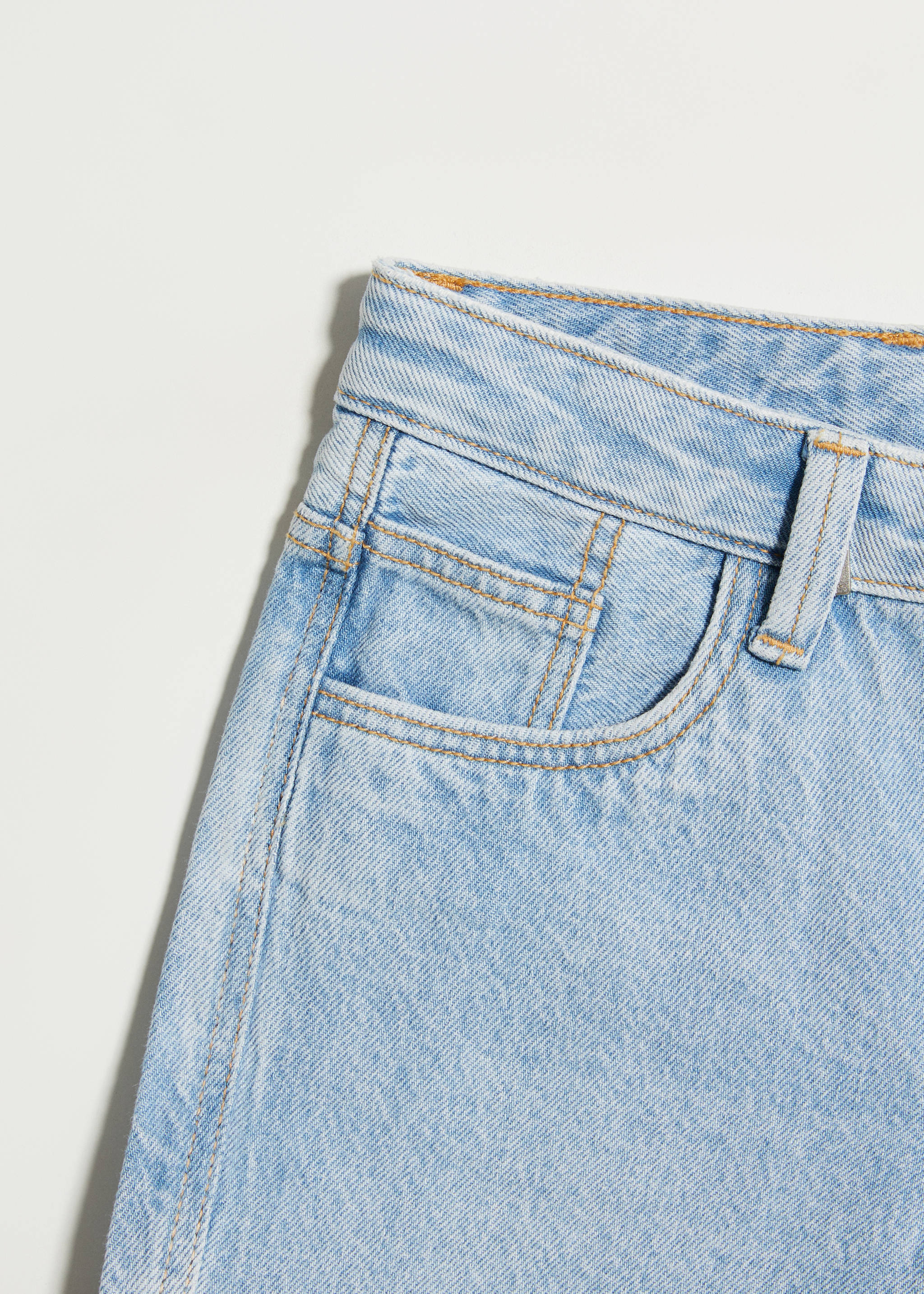 Cotton denim shorts - Details of the article 8, Light Blue. Ref: 67057118-00.