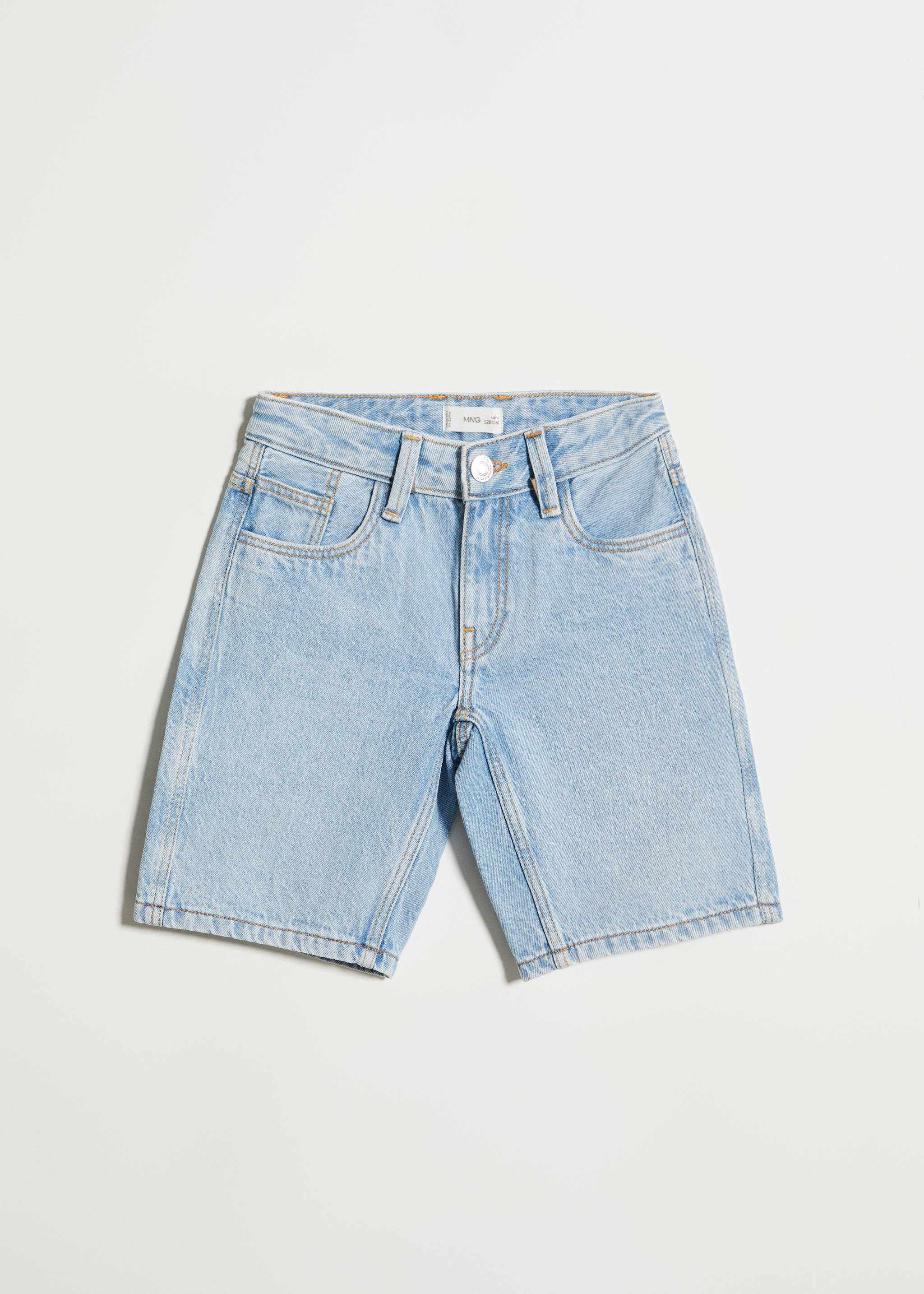 Cotton denim shorts - Article without model, Light Blue. Ref: 67057118-00.