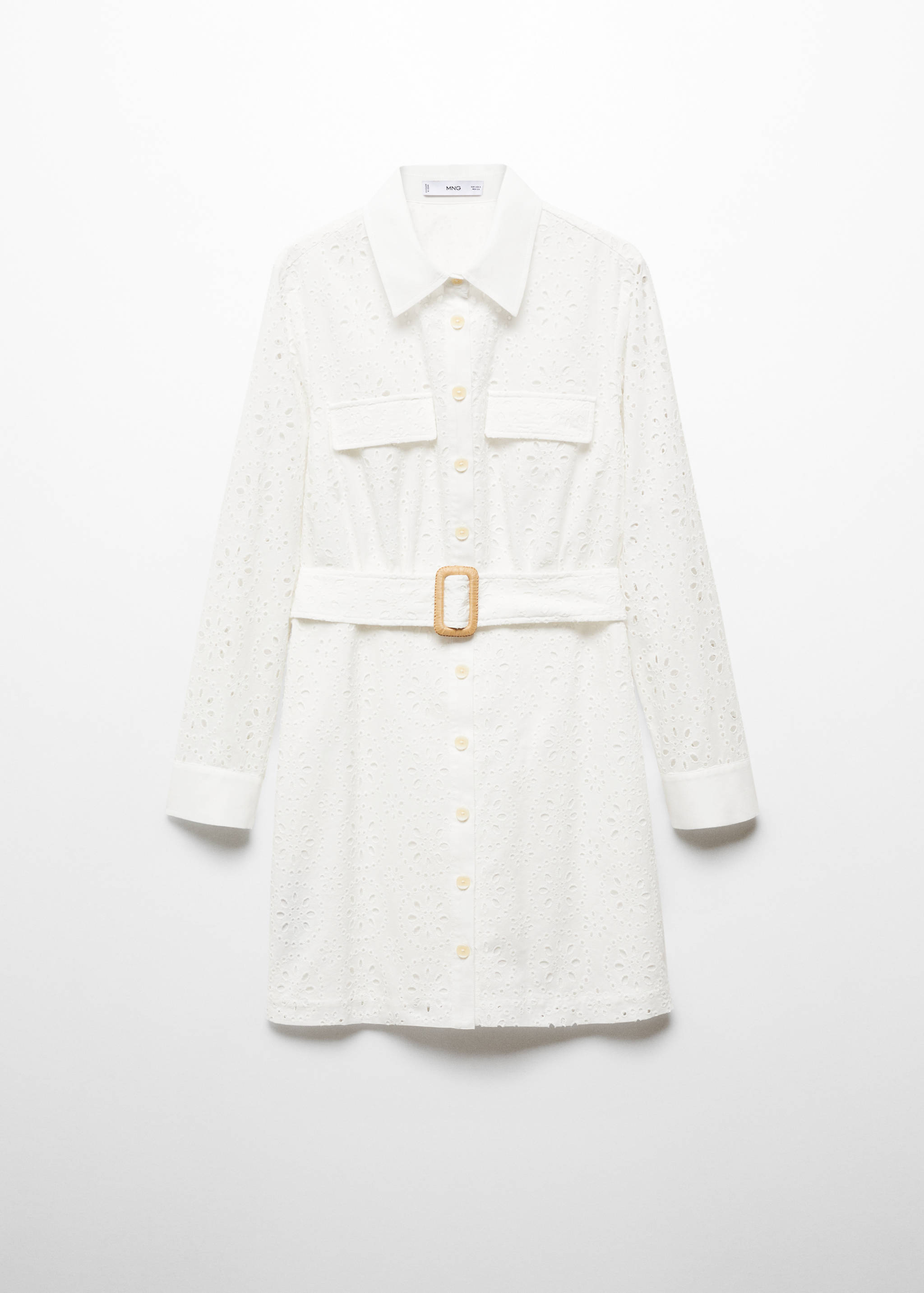 Swiss embroidered shirt dress - Article without model