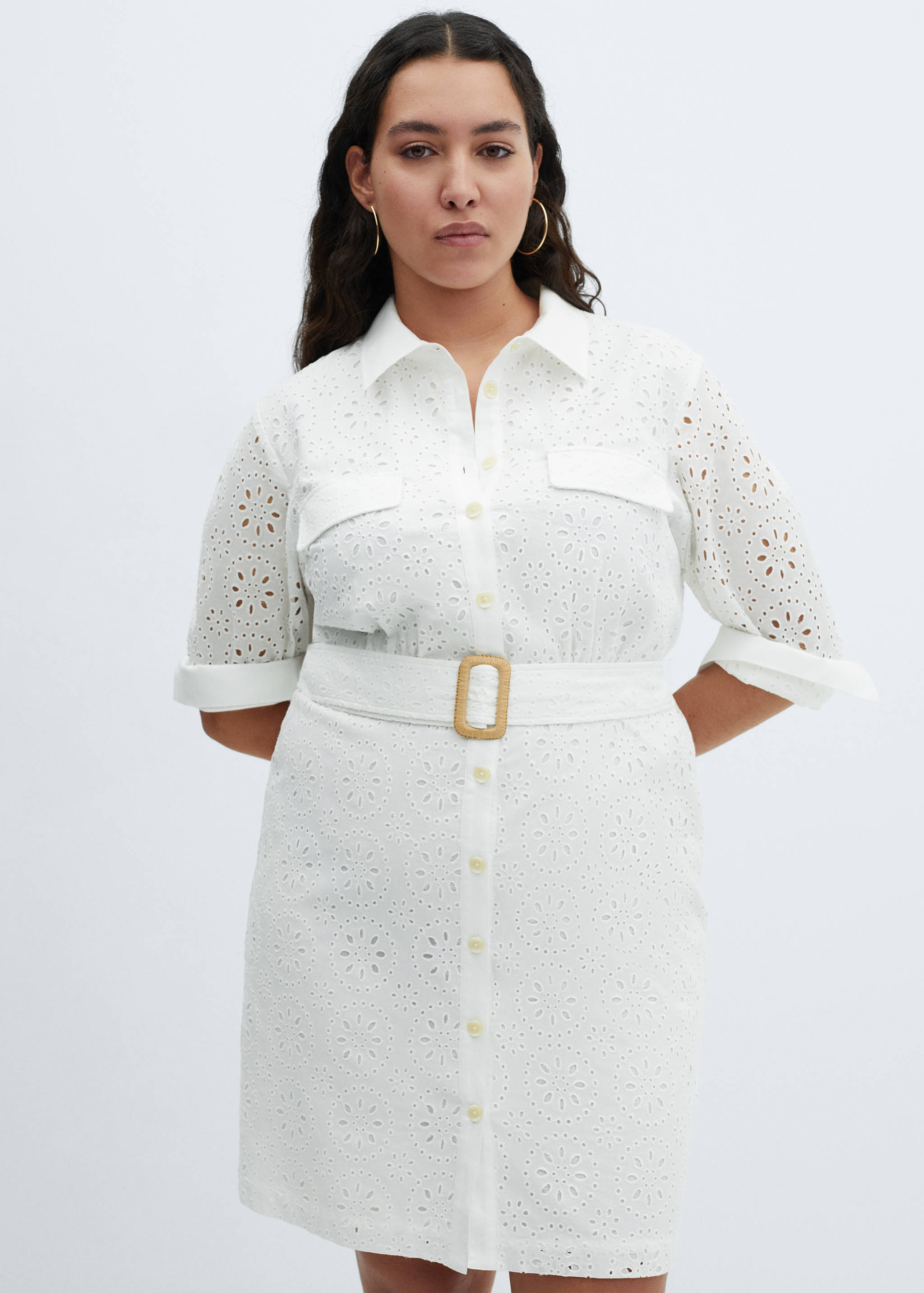 Swiss embroidered shirt dress - Details of the article 5