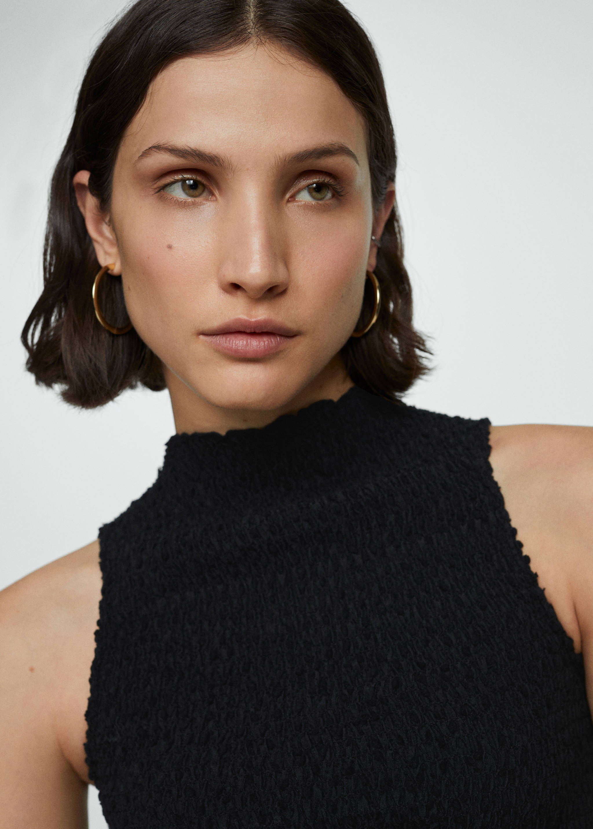 Ruched-texture top - Details of the article 1