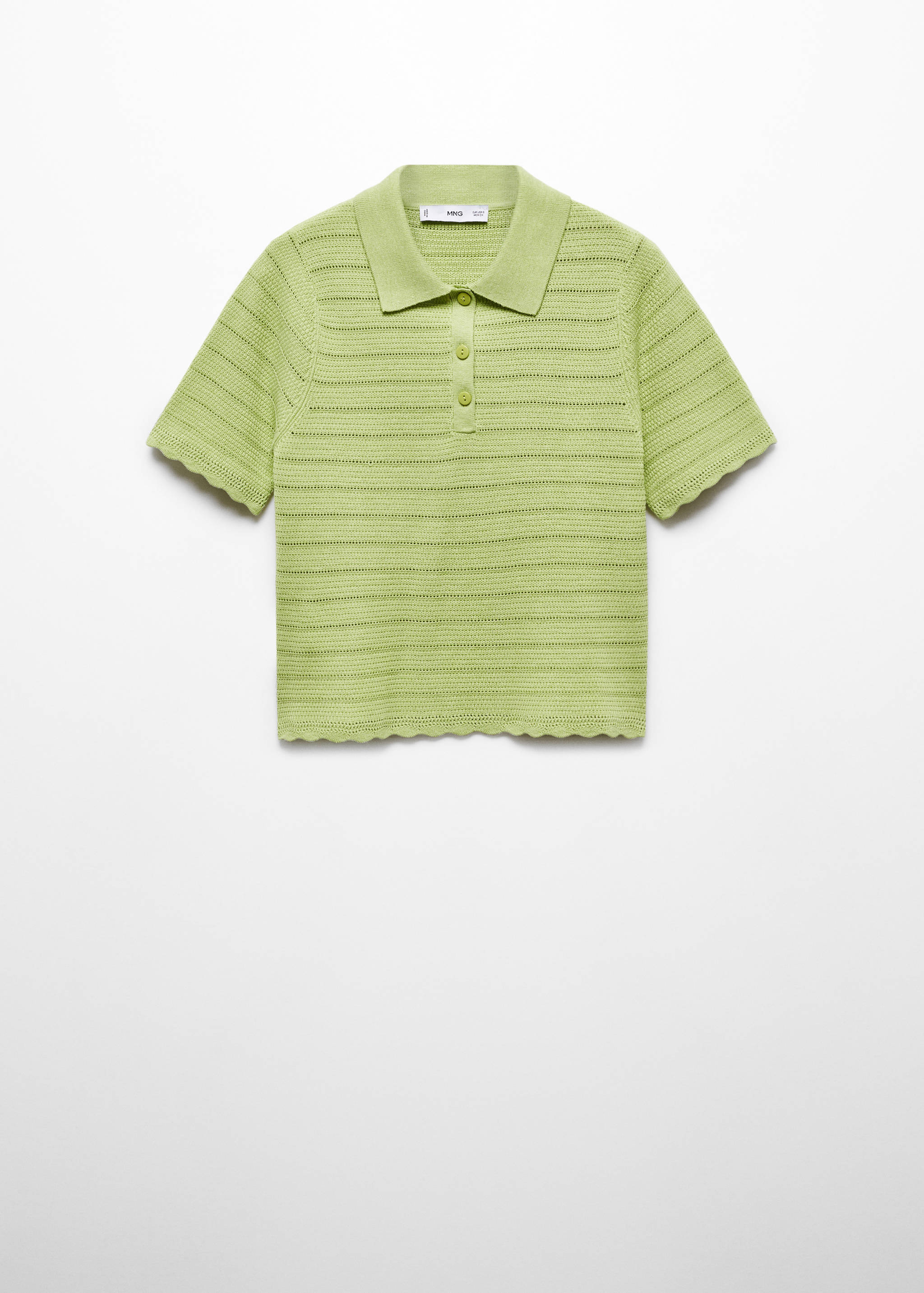 Pull-over col polo manches courtes - Article sans modèle