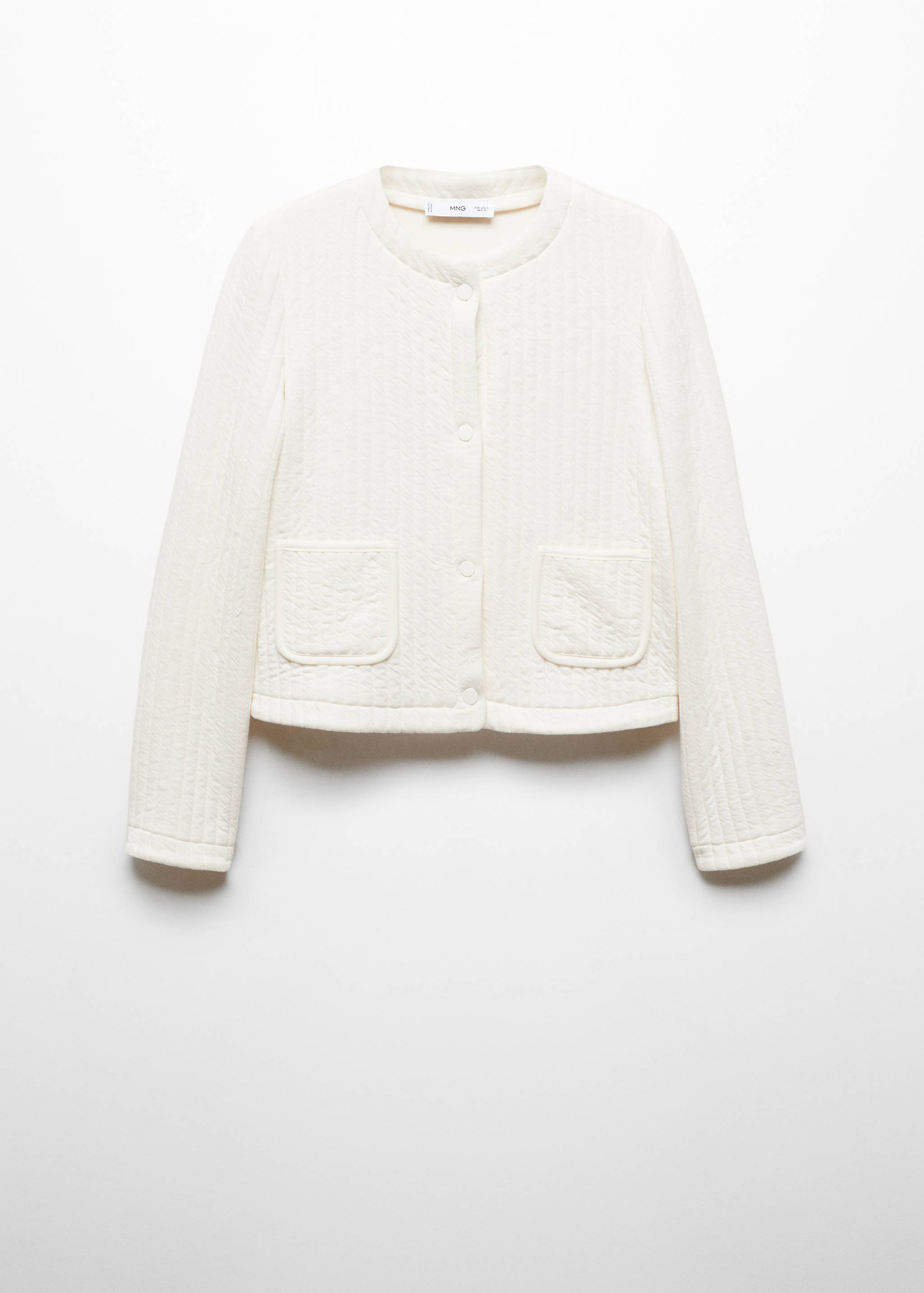 Pocket textured jacket - Article without model