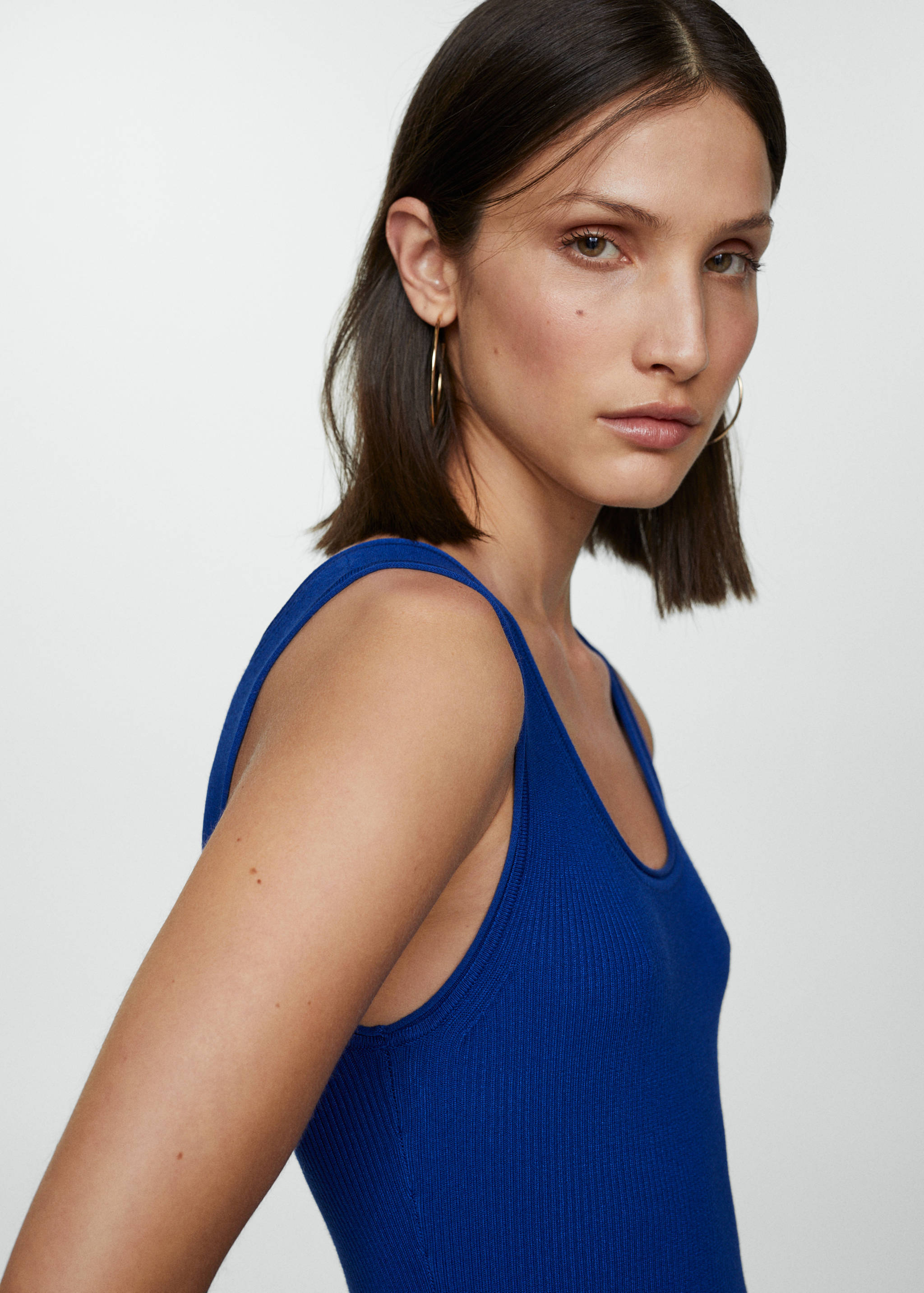 Vestido largo canalé - Detalle del artículo 1