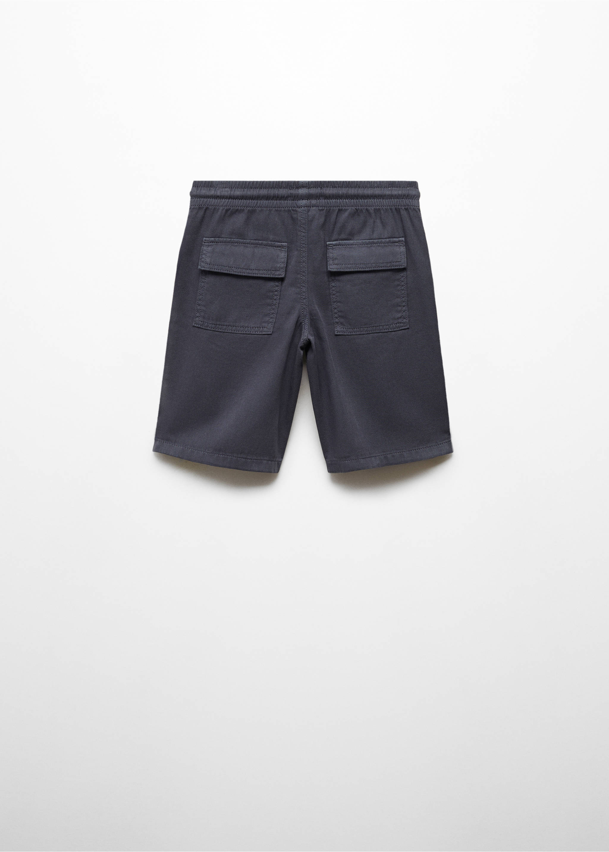 Elastic waist Bermuda shorts - Reverse of the article, Dark Navy. Ref: 67057140-00.