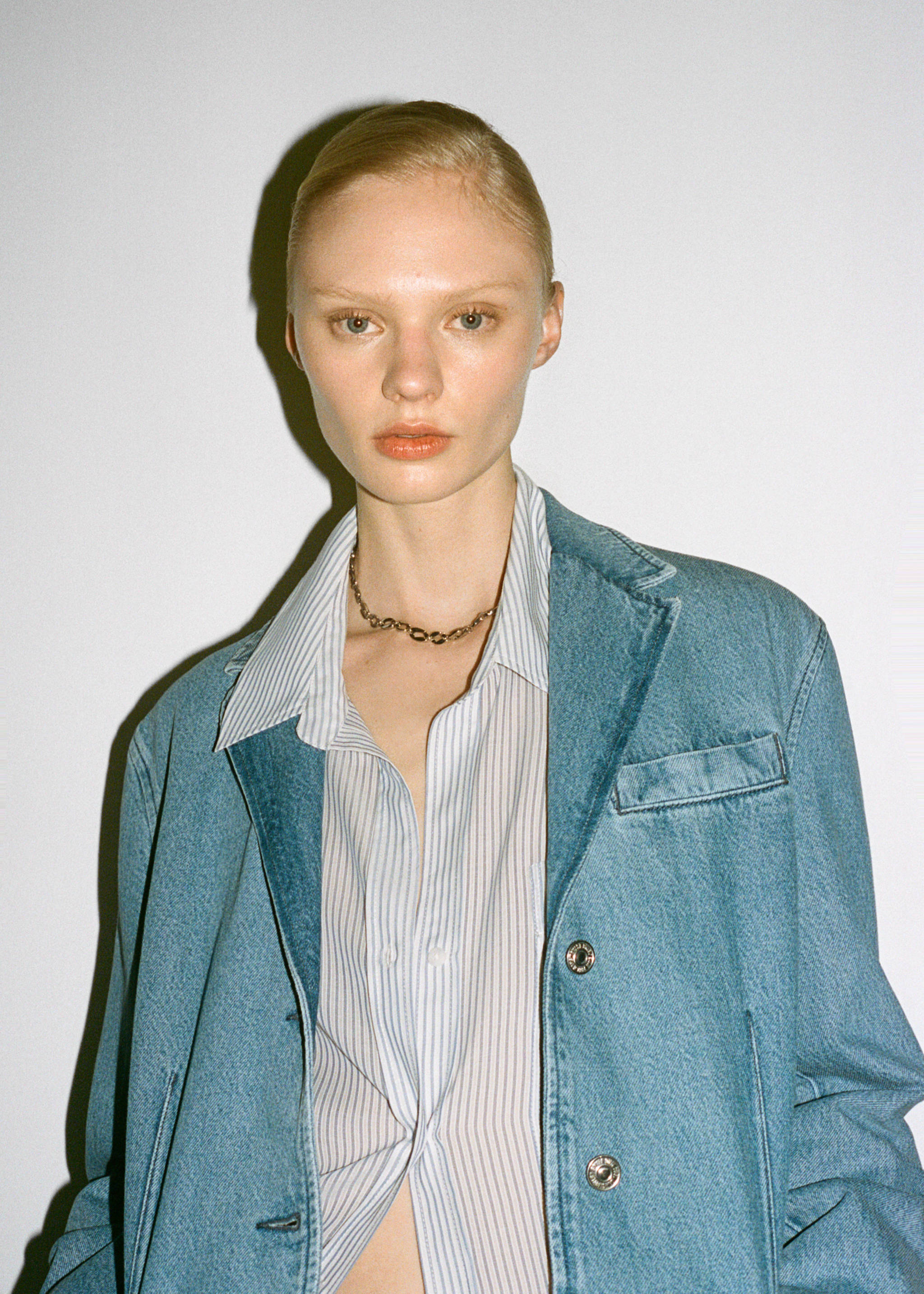 Blazer en jean boutons - Détail de l'article 7