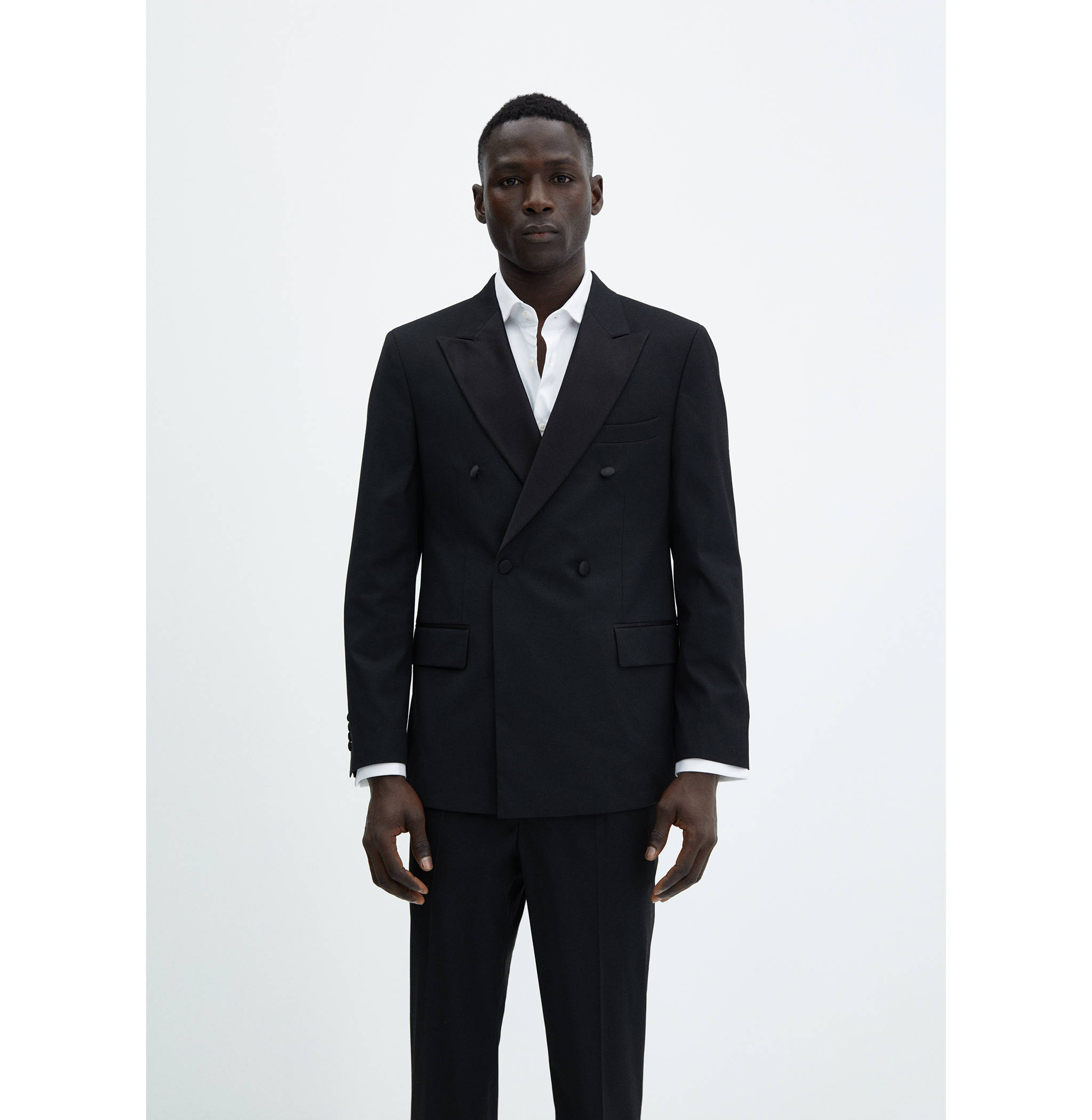 Veste costume slim-fit tissu comfort stretch - Plan moyen