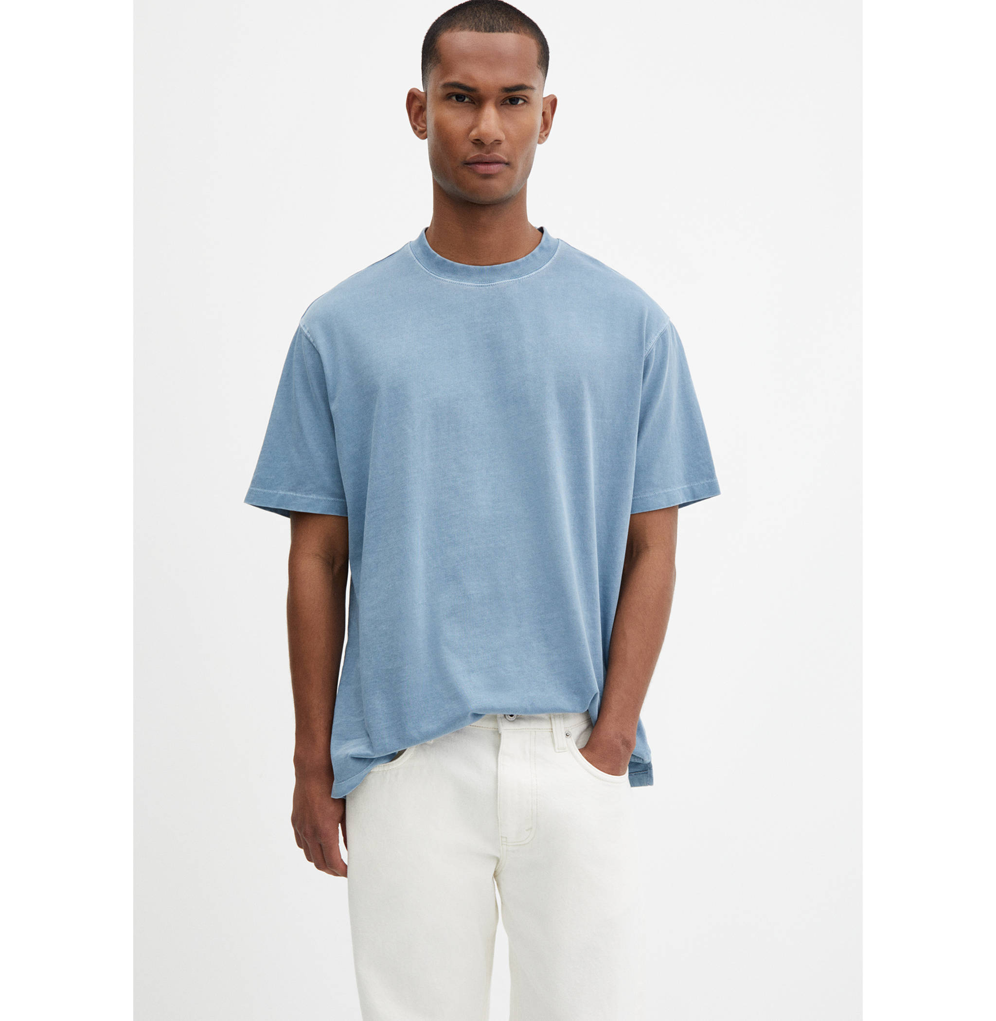 100% cotton relaxed-fit t-shirt - Medium plane