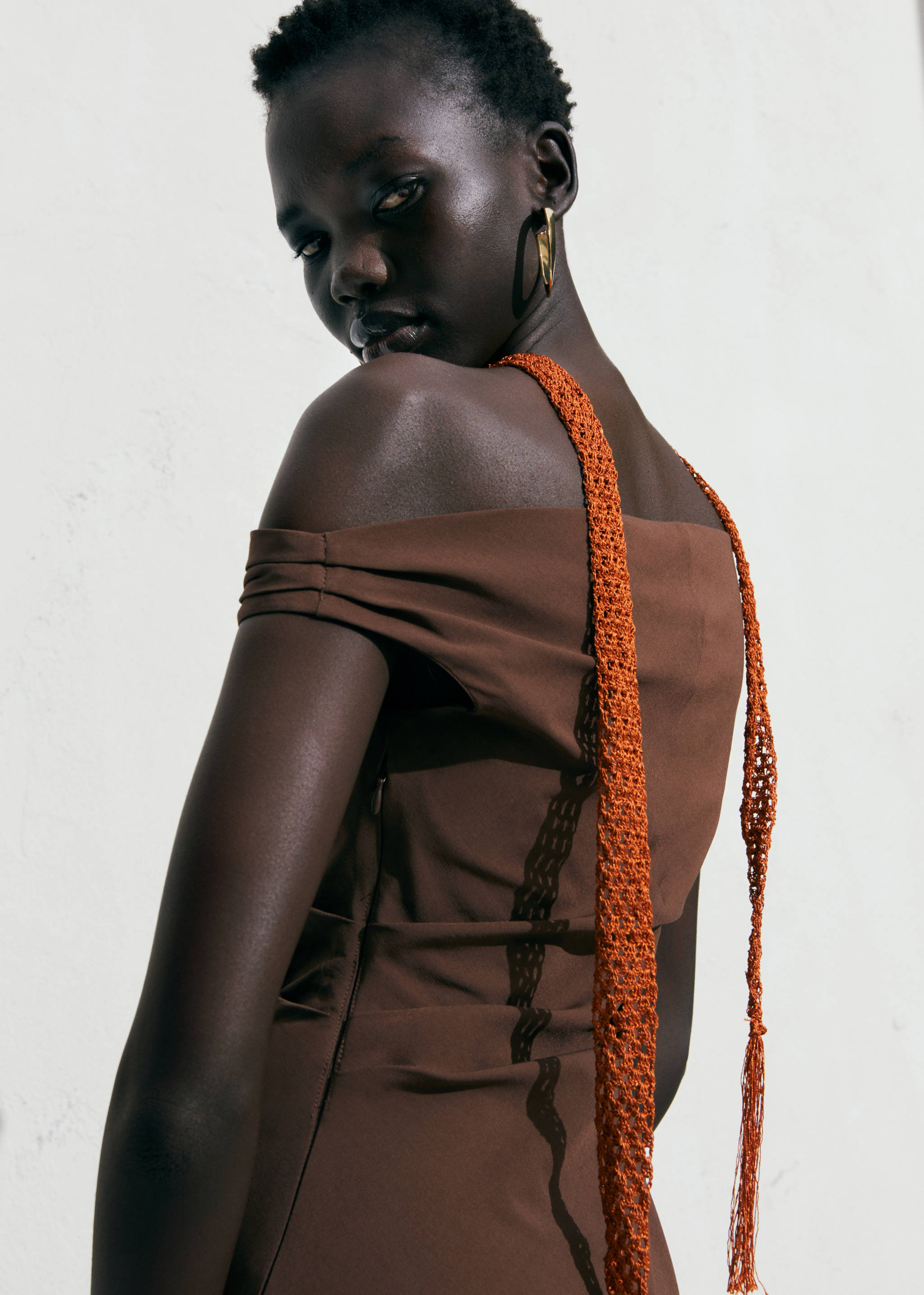 Foulard crochet franges - Plan général