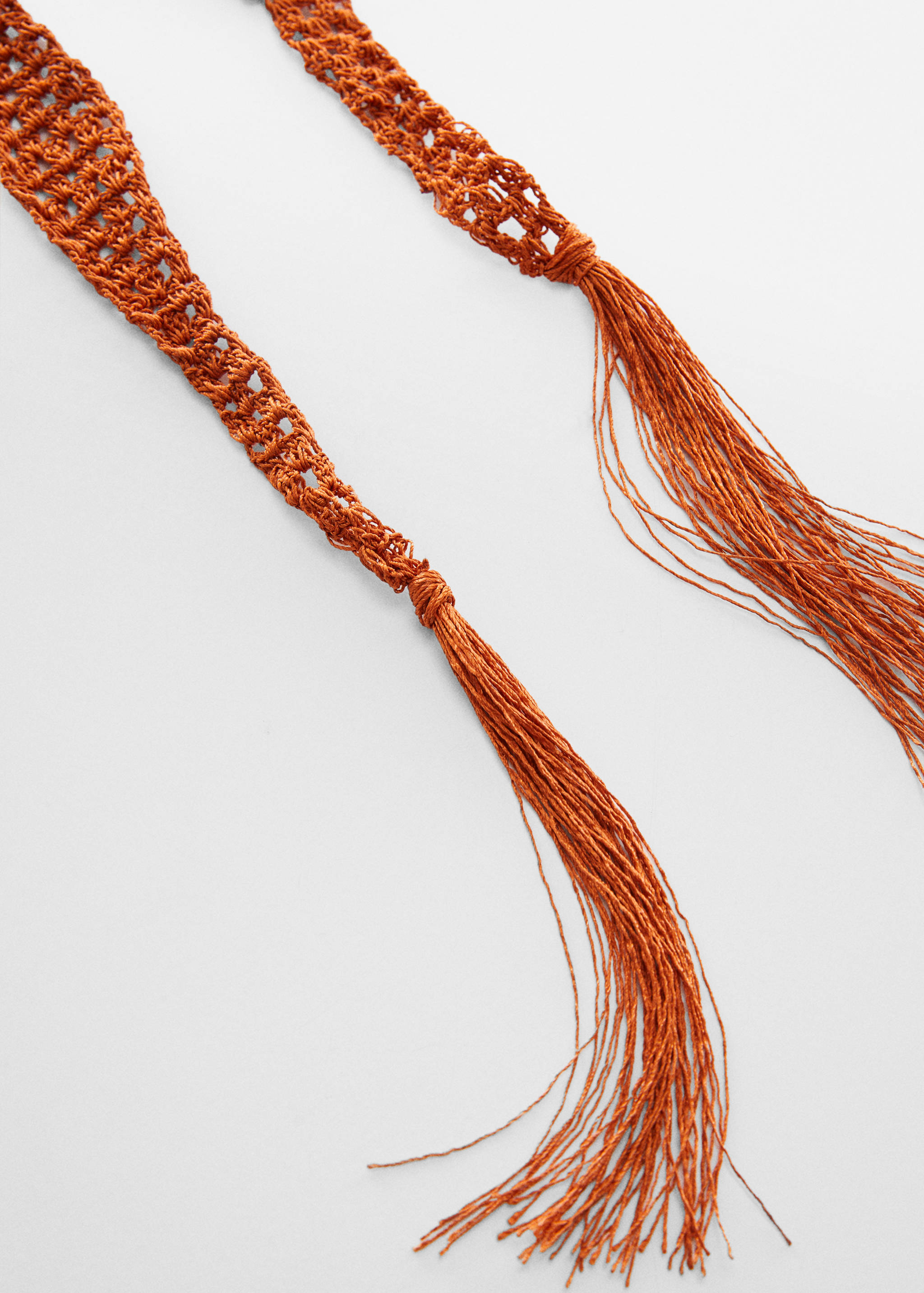 Foulard crochet franges - Plan moyen