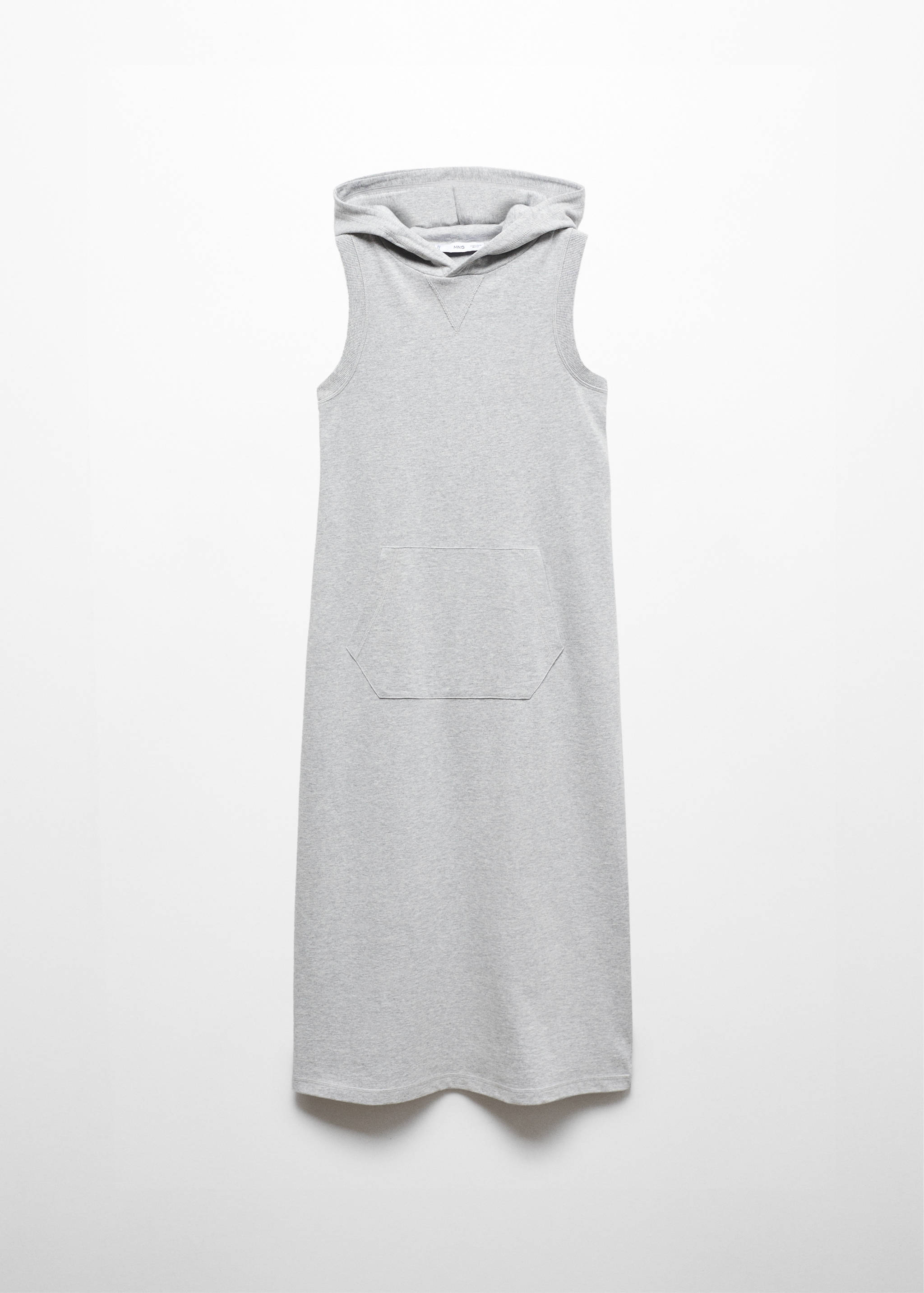 Hooded maxi-pocket dress - Article without model