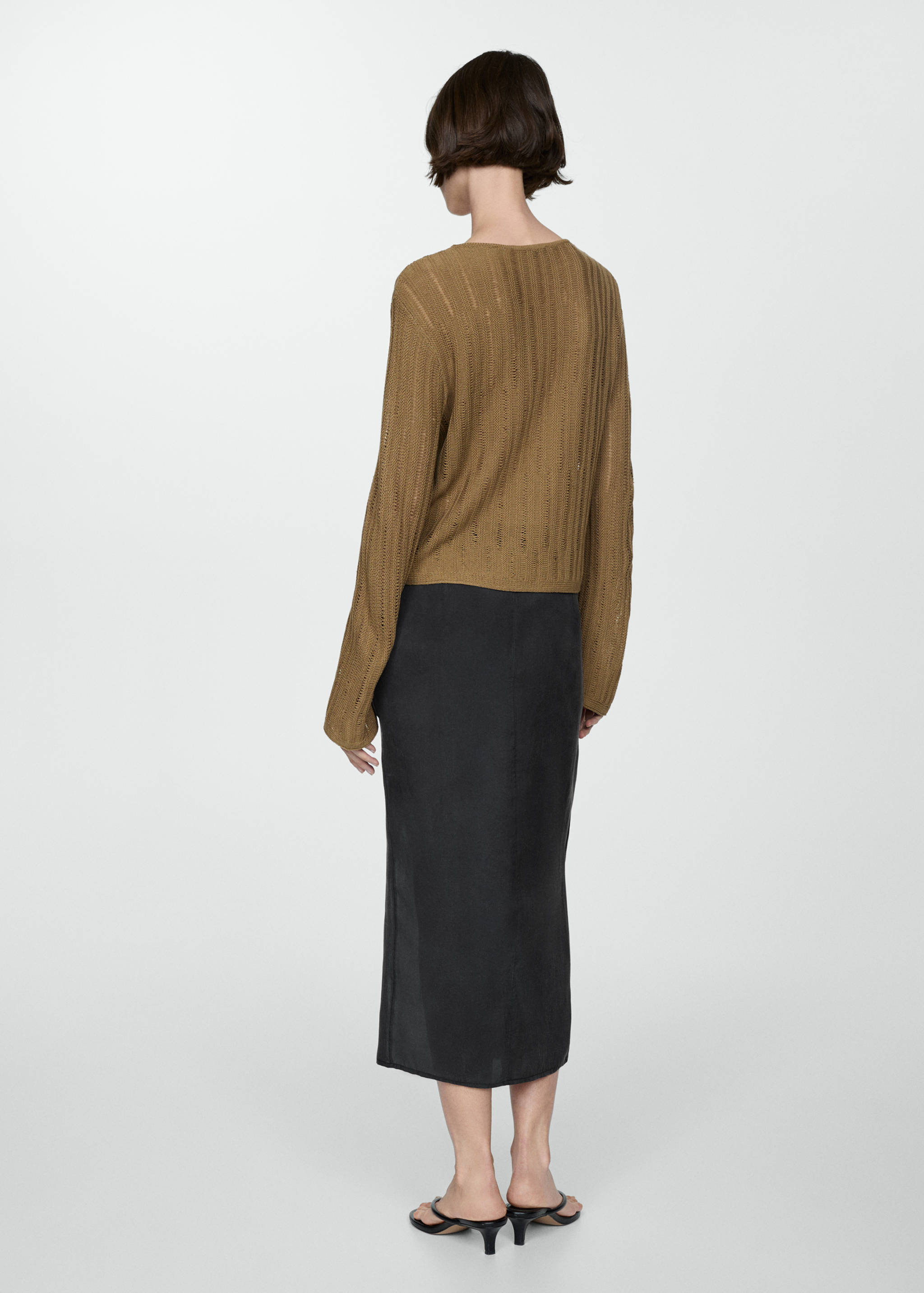 Falda lyocell abertura semitransparente - Reverso del artículo