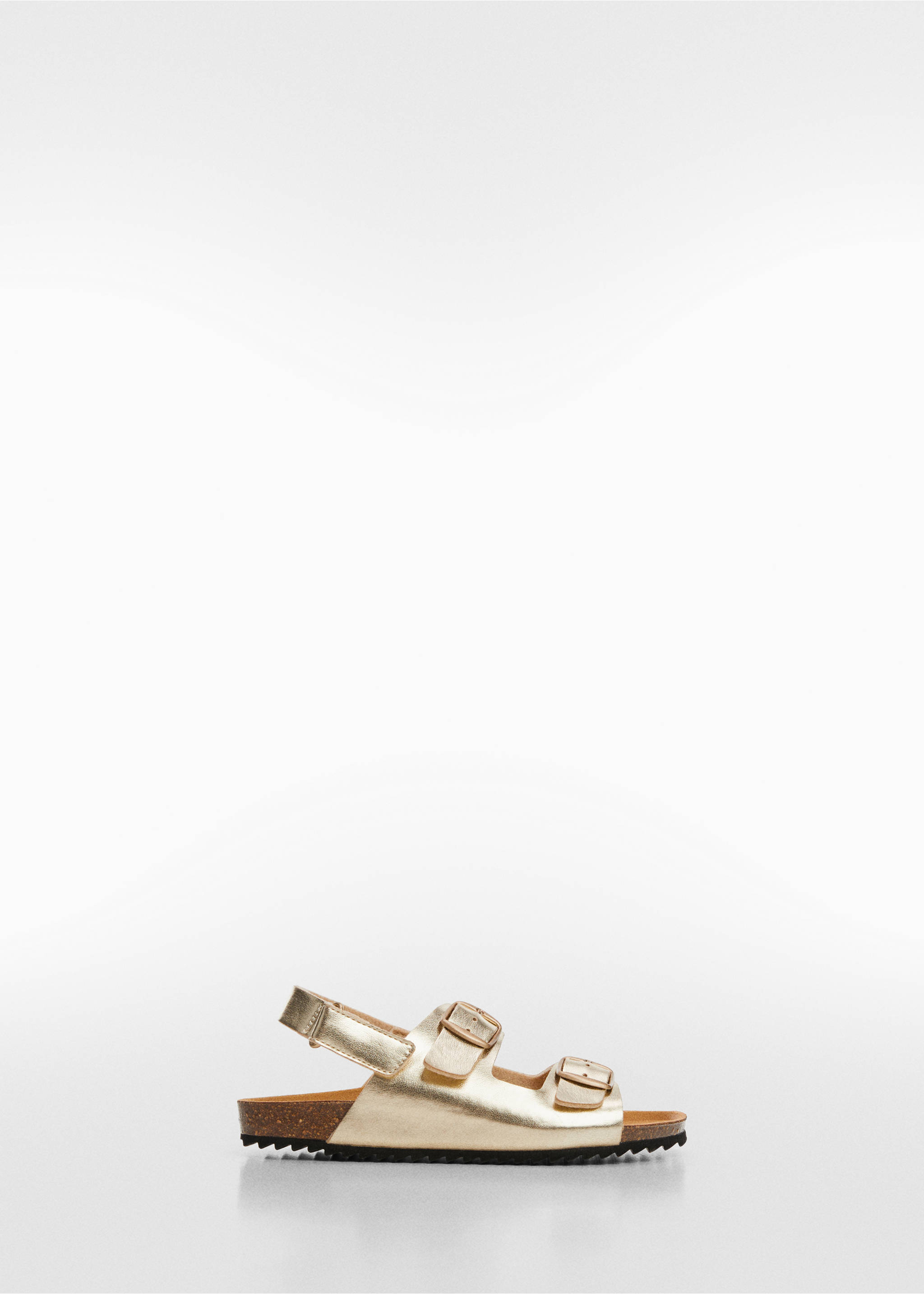 Sandals with metal buckle - Article without model, Gold. Ref: 67057916-00.