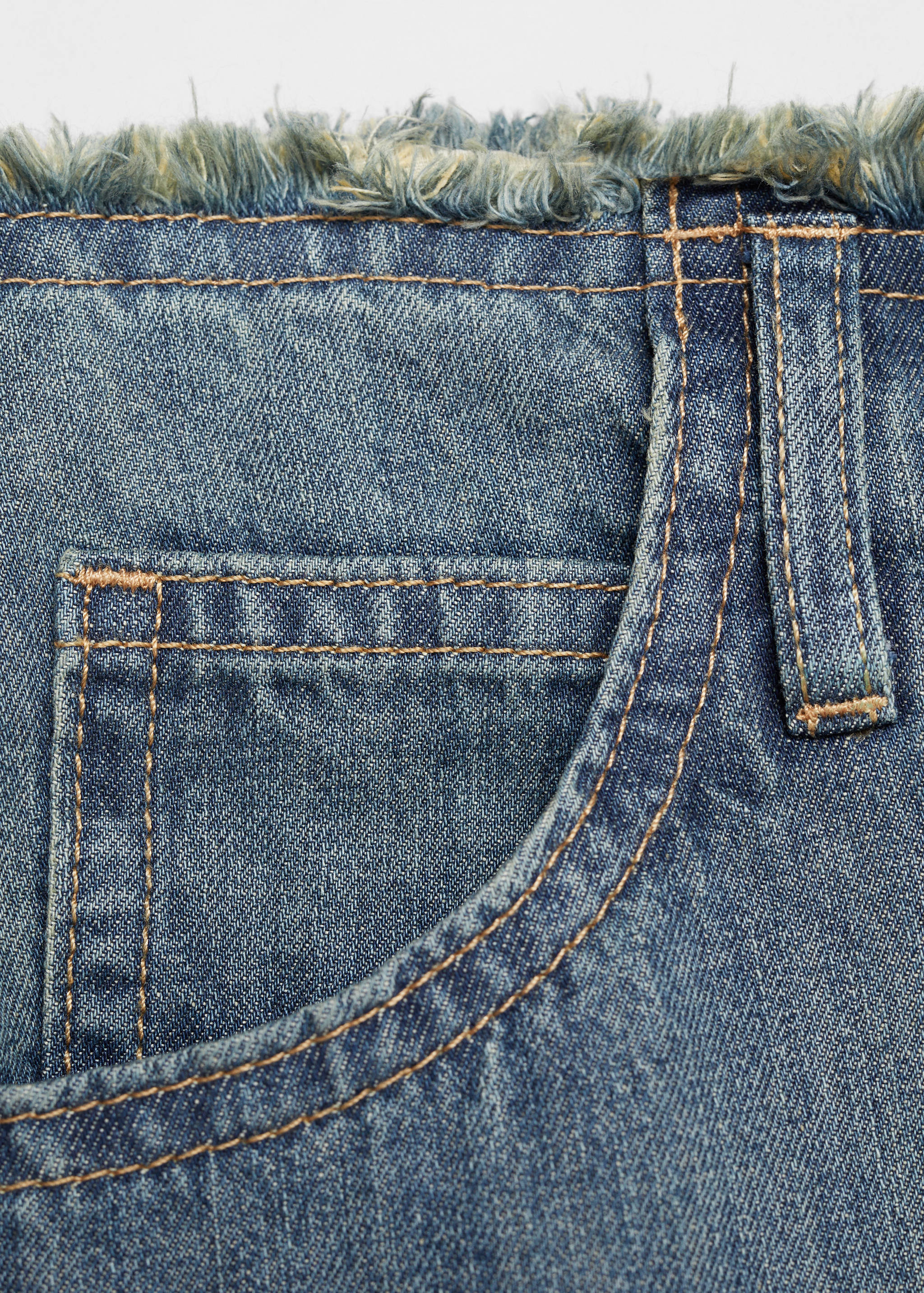 Falda vaquera asimétrica deshilachada - Detalle del artículo 8