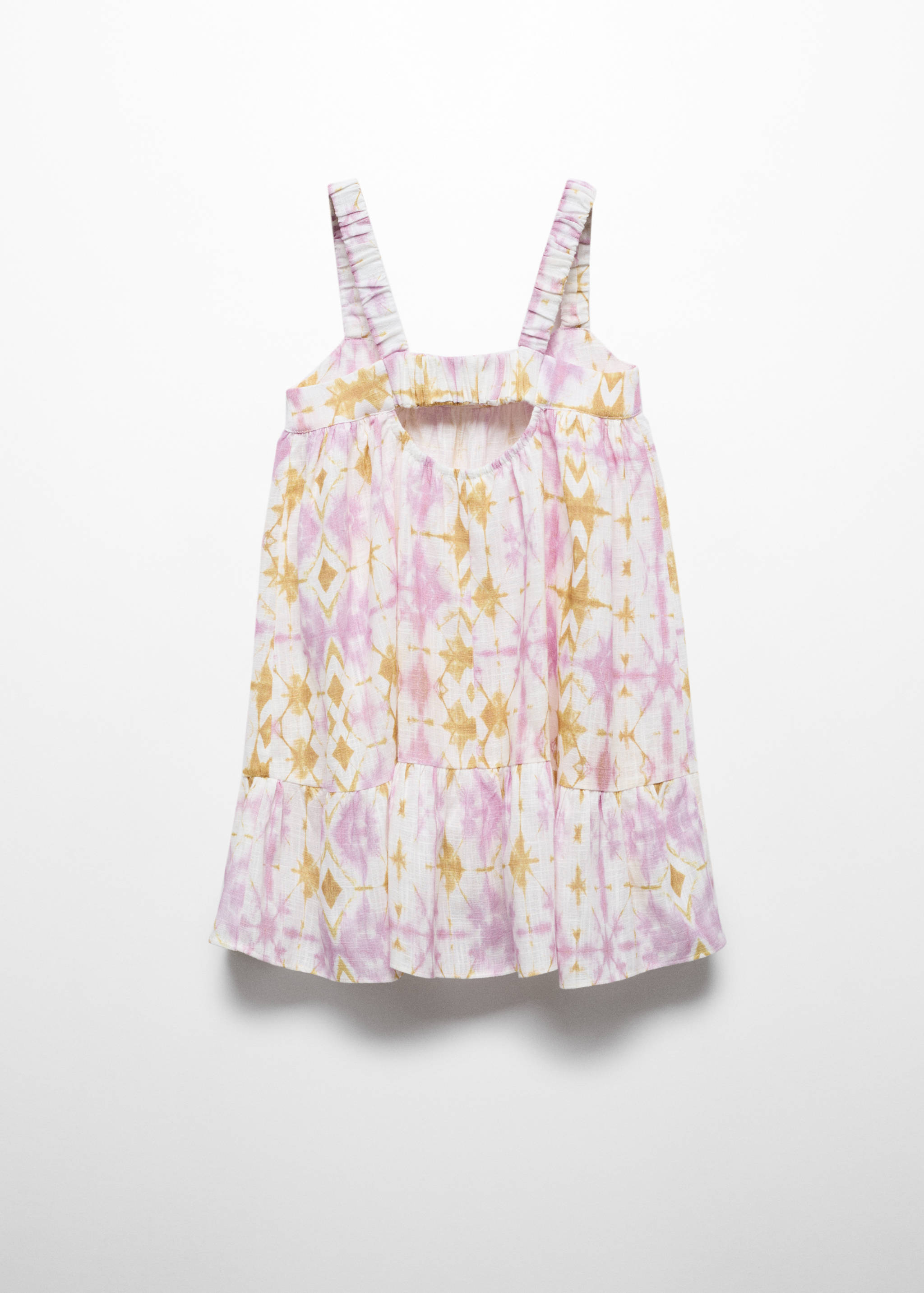 Printed cotton dress - Reverse of the article