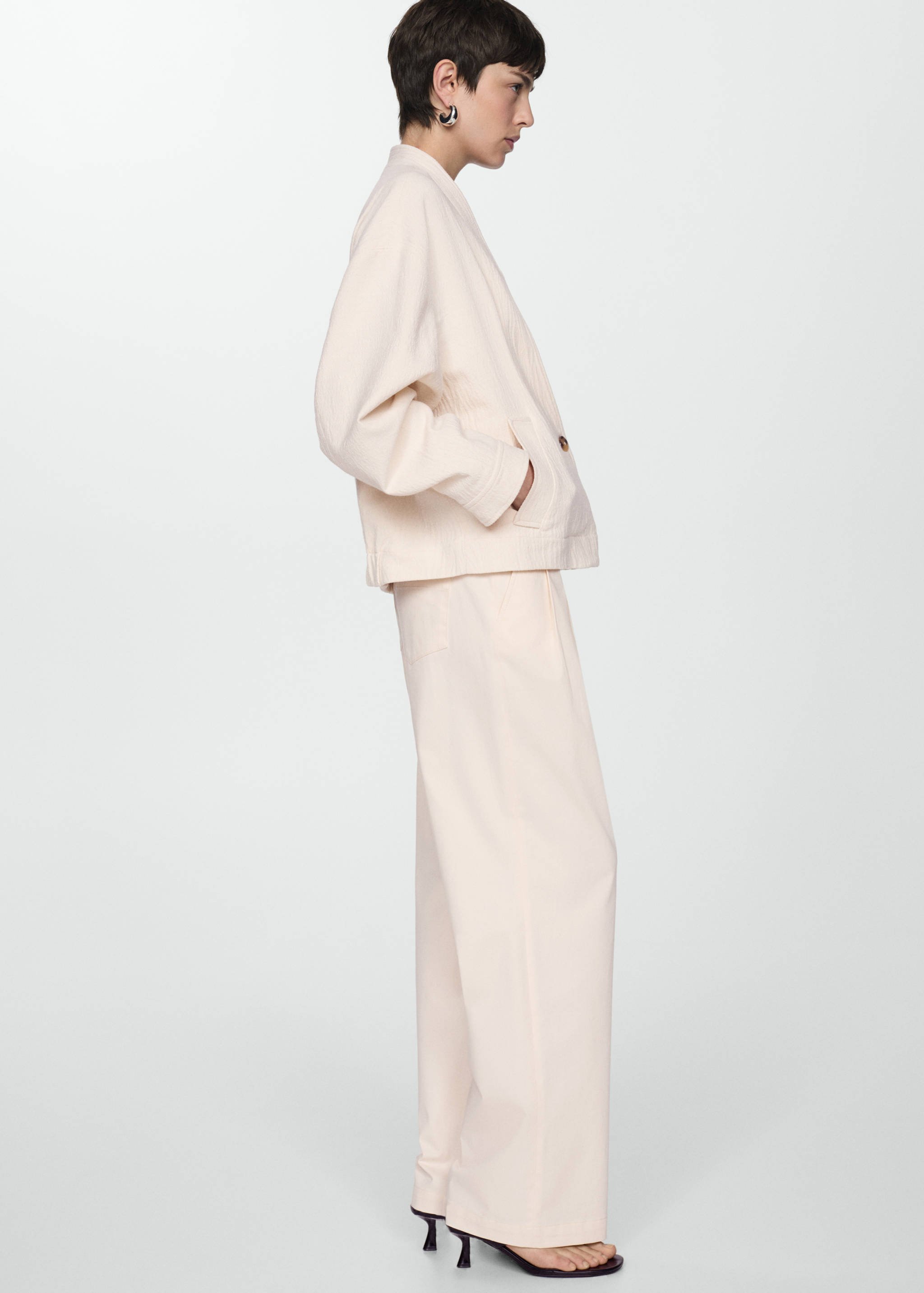 Baumwolljacke mit V-Ausschnitt - Detail des Artikels 2