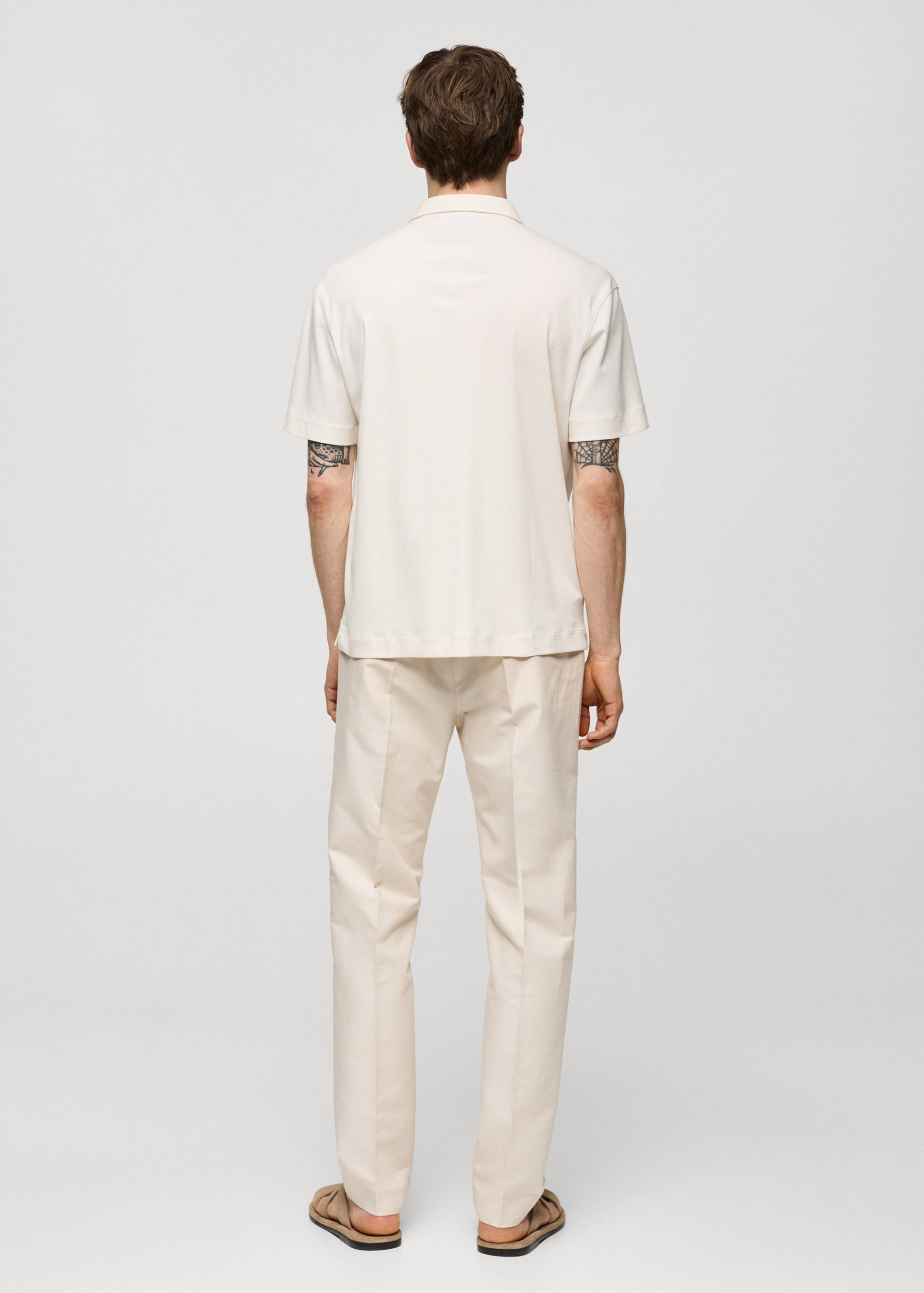 Polo slim-fit 100 % coton - Verso de l’article